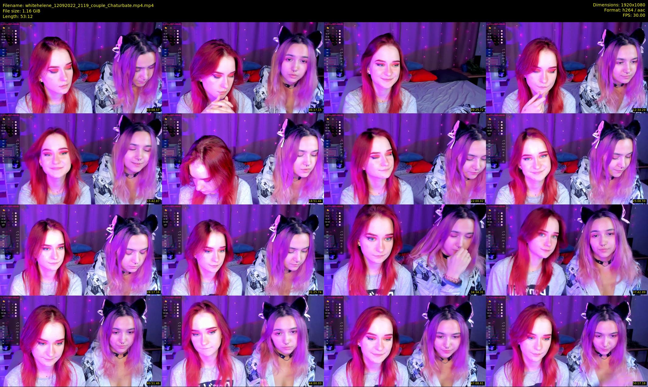 whitehelene — 54 minute Chaturbate female cam show recording, 1080p, Sep 12, 2022