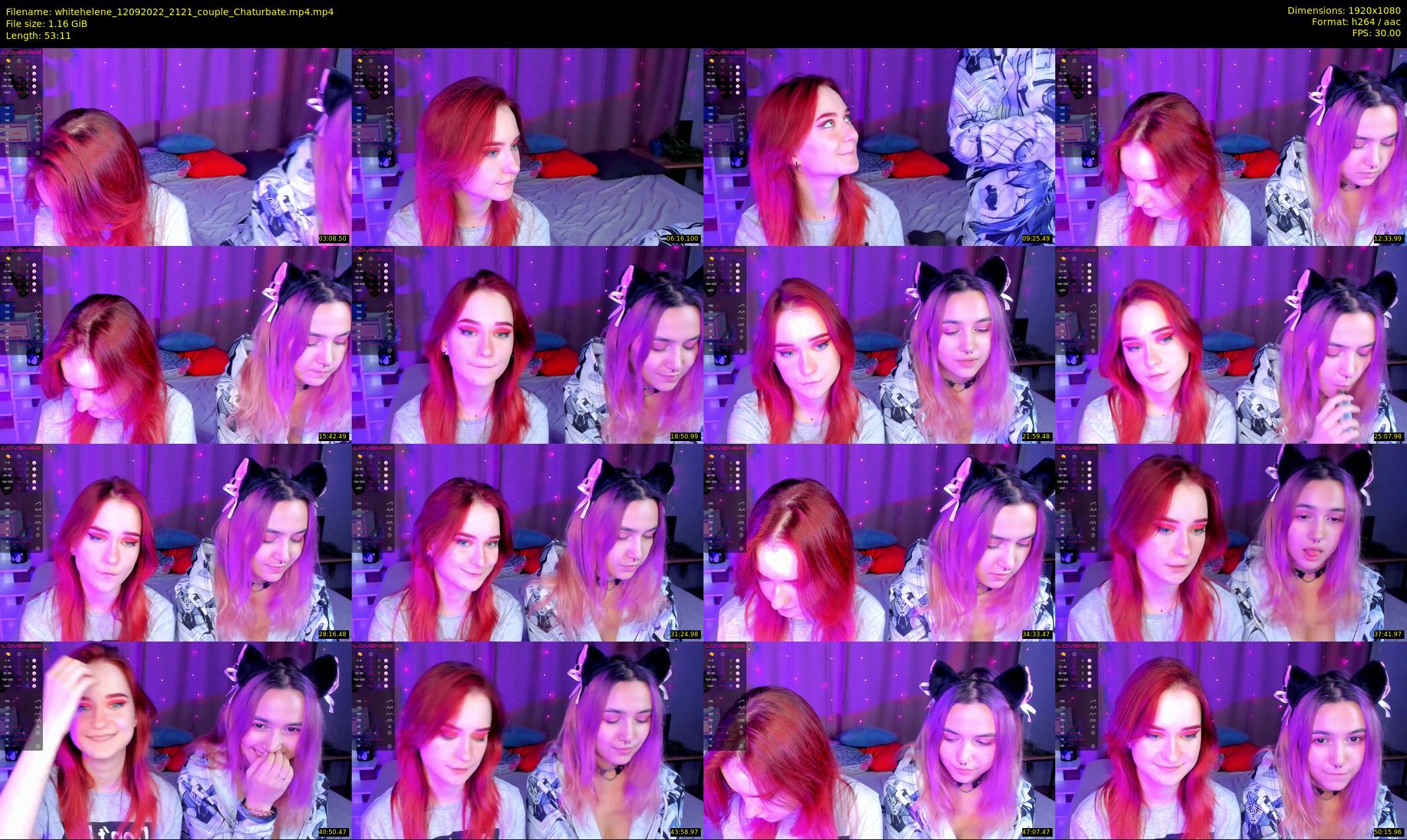 whitehelene — 54 minute Chaturbate female cam show recording, 1080p, Sep 12, 2022