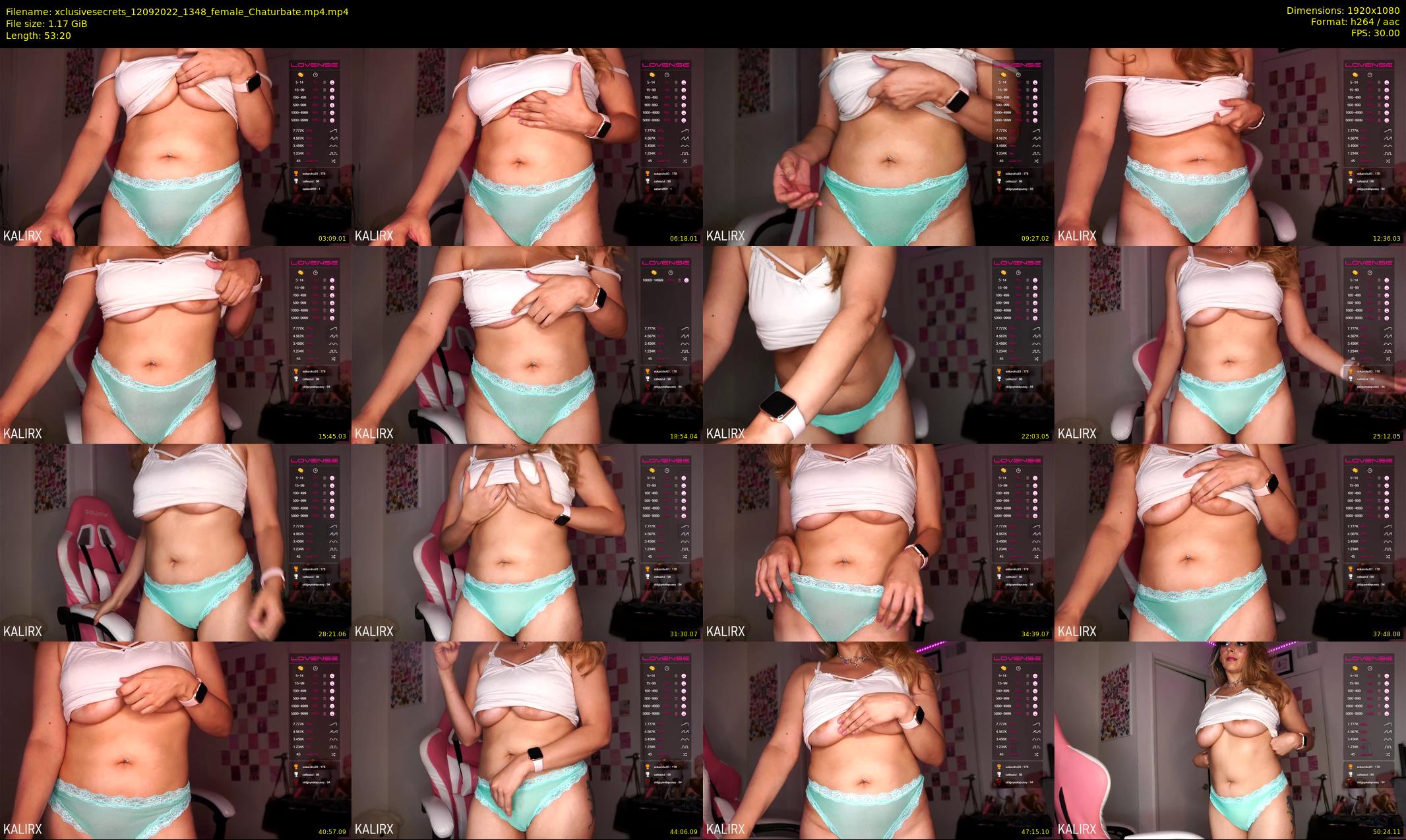 xclusivesecrets — 54 minute Chaturbate female cam show recording, 1080p, Sep 12, 2022