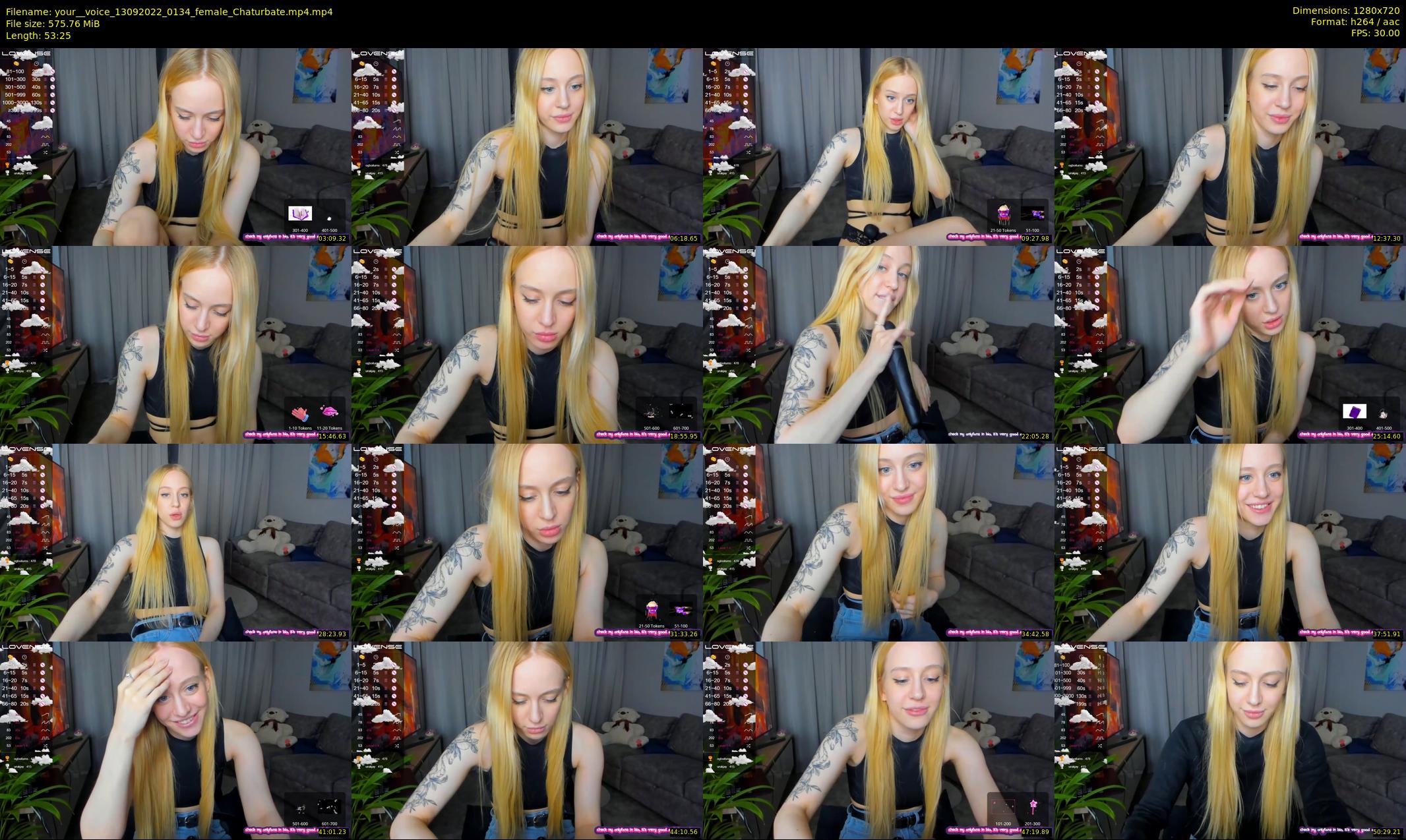 your__voice — 54 minute Chaturbate female cam show recording, 720p, Sep 13, 2022