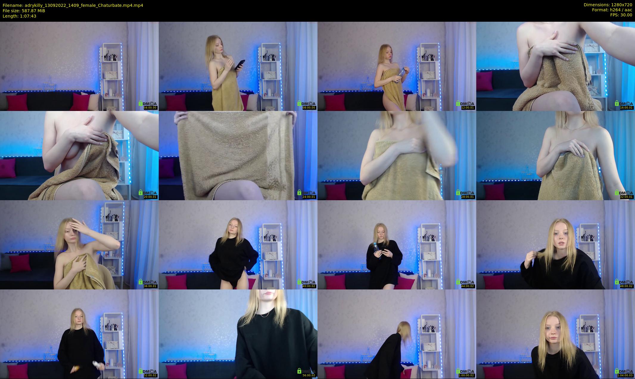 adrykilly — 68 minute Chaturbate female cam show recording, 720p, Sep 13, 2022