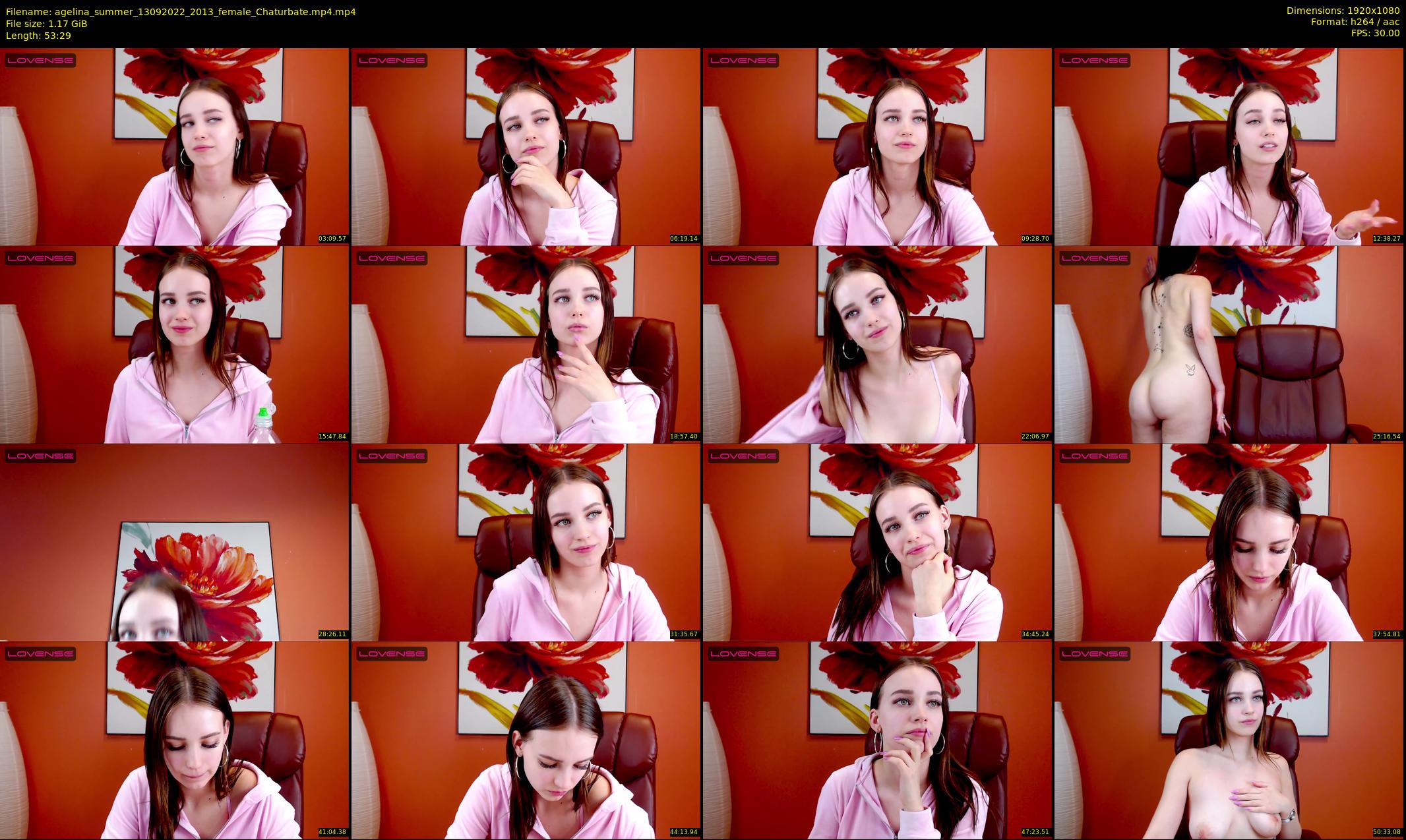 agelina_summer — 54 minute Chaturbate female cam show recording, 1080p, Sep 13, 2022