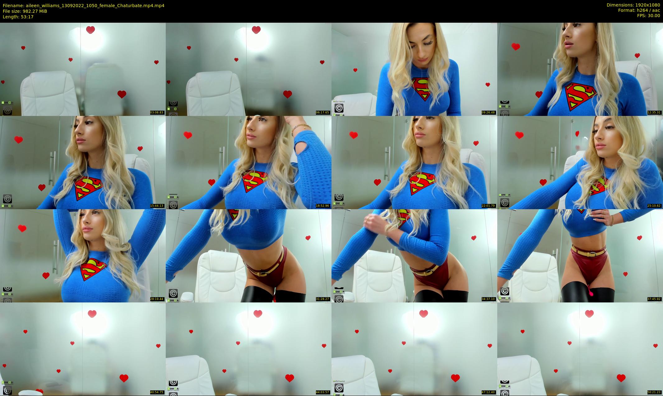 aileen_williams — 54 minute Chaturbate female cam show recording, 1080p, Sep 13, 2022