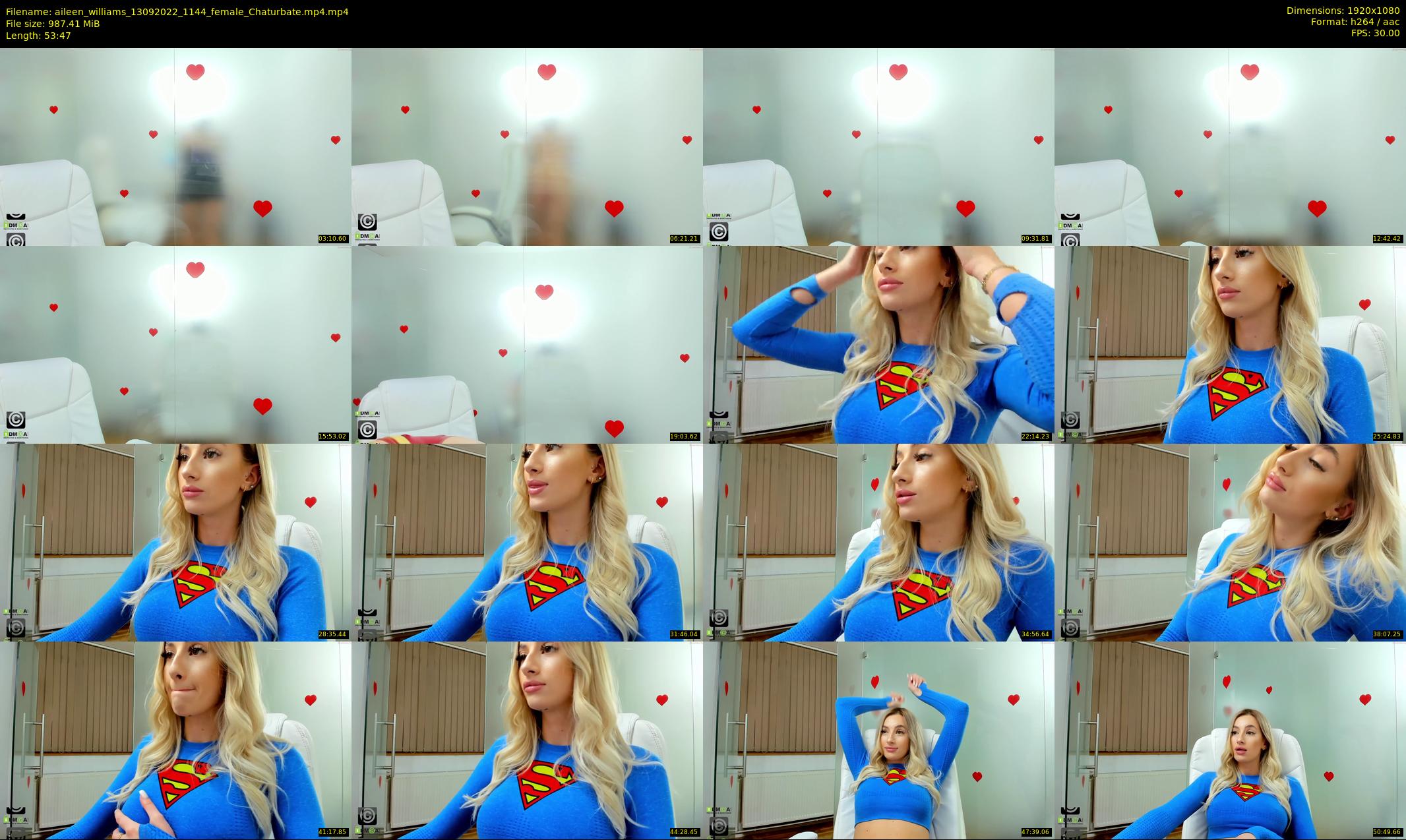 aileen_williams — 54 minute Chaturbate female cam show recording, 1080p, Sep 13, 2022