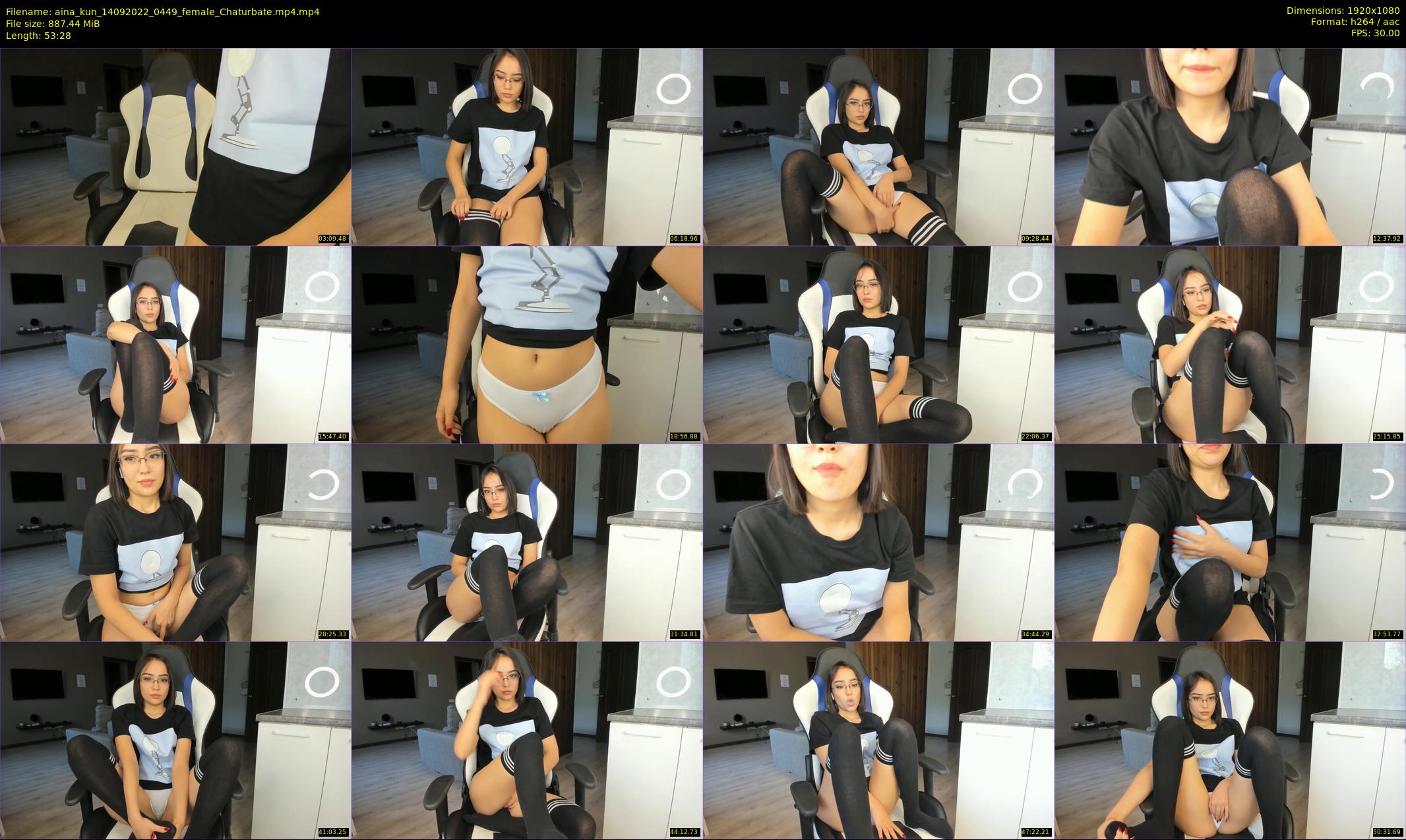 aina_kun — 54 minute Chaturbate female cam show recording, 1080p, Sep 14, 2022