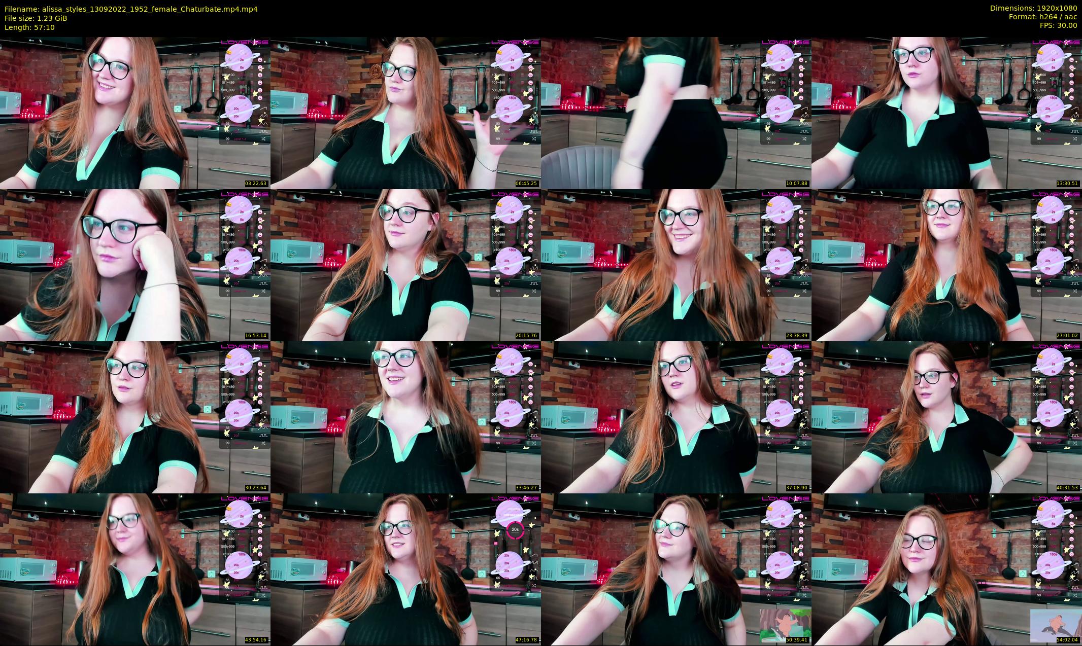 alissa_styles — 58 minute Chaturbate female cam show recording, 1080p, Sep 13, 2022