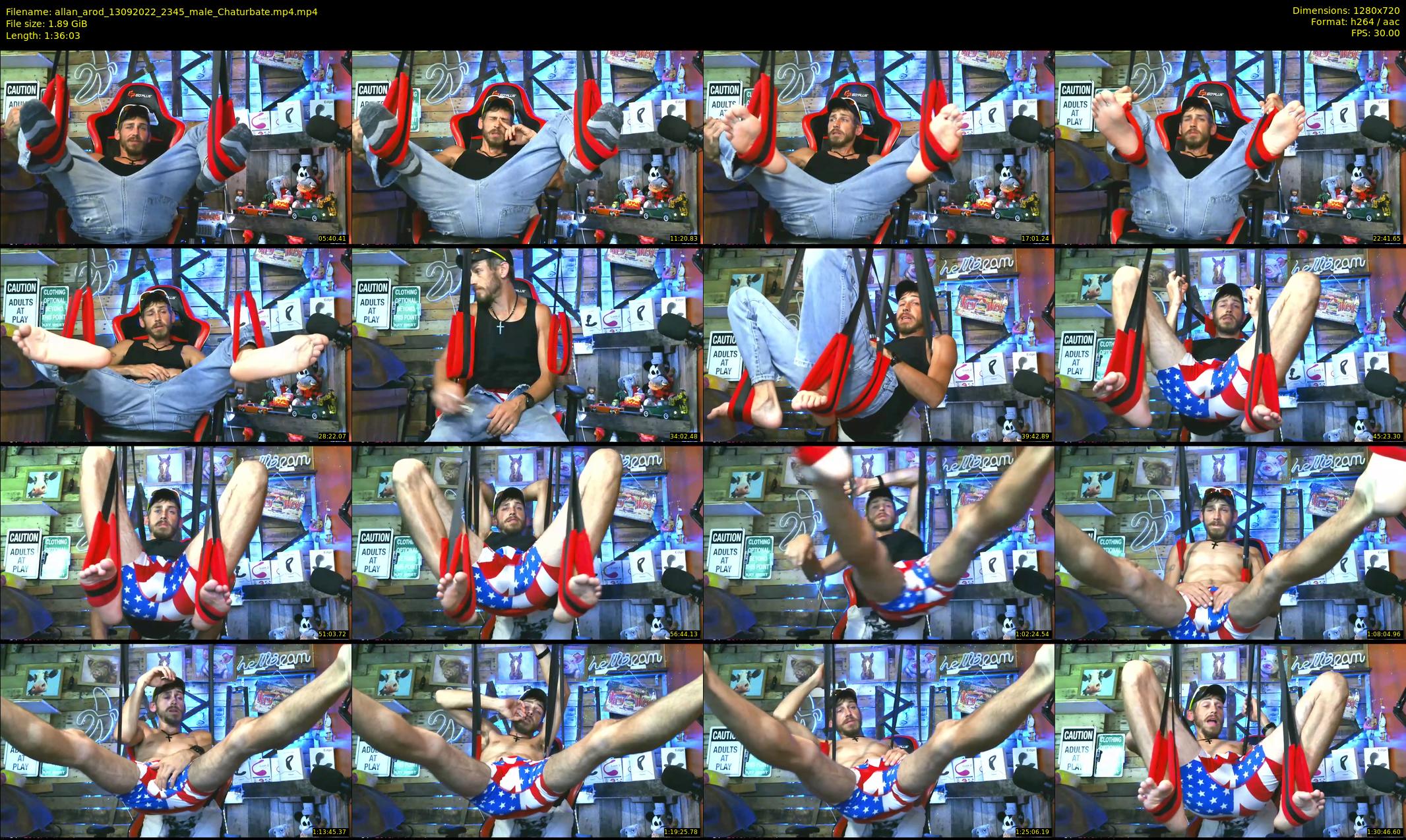allan_arod — 97 minute Chaturbate male cam show recording, 720p, Sep 13, 2022