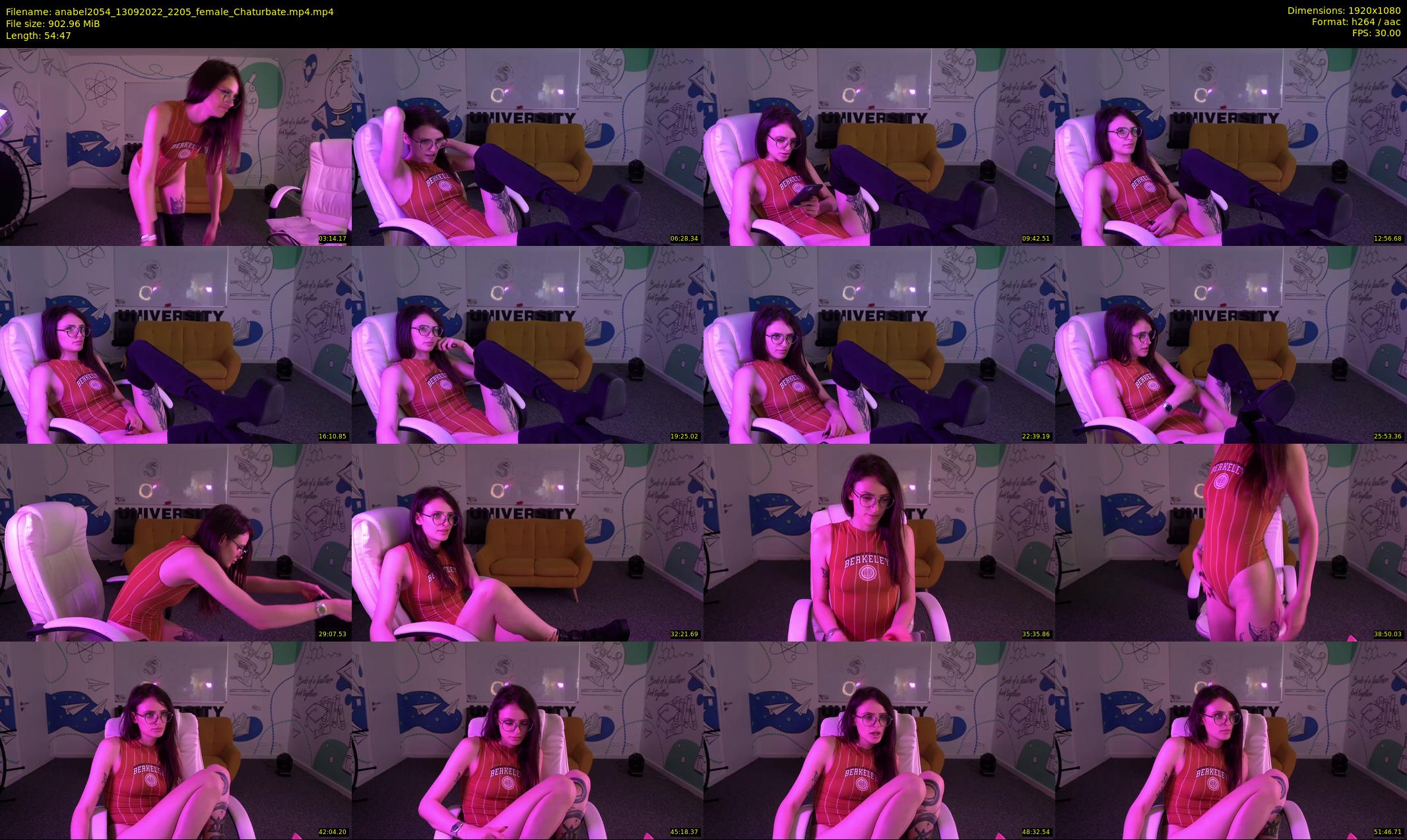 anabel2054 — 55 minute Chaturbate female cam show recording, 1080p, Sep 13, 2022