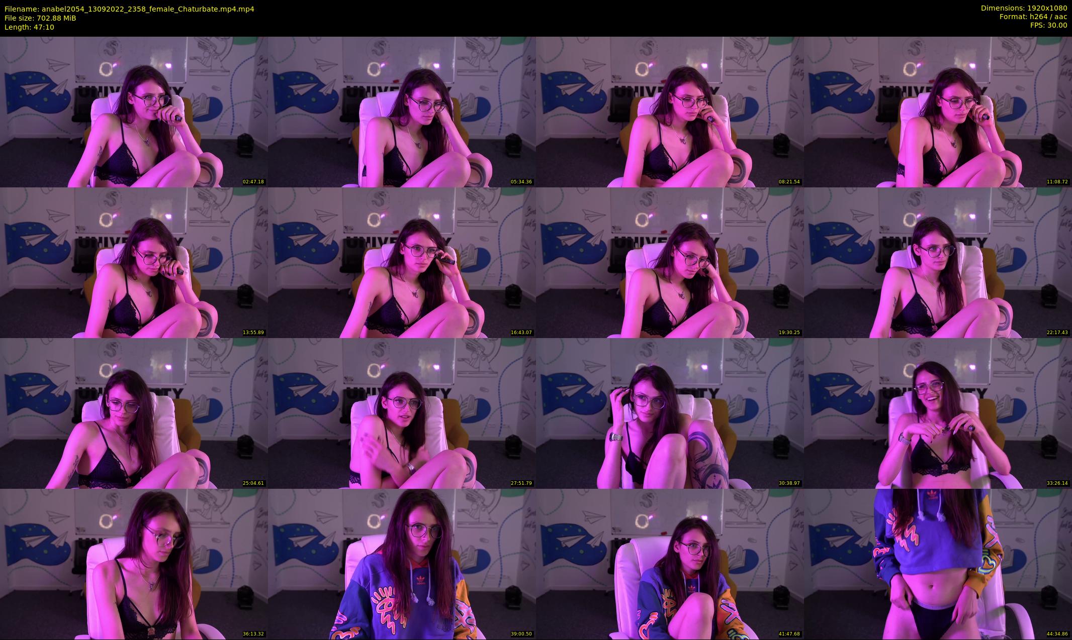 anabel2054 — 48 minute Chaturbate female cam show recording, 1080p, Sep 13, 2022
