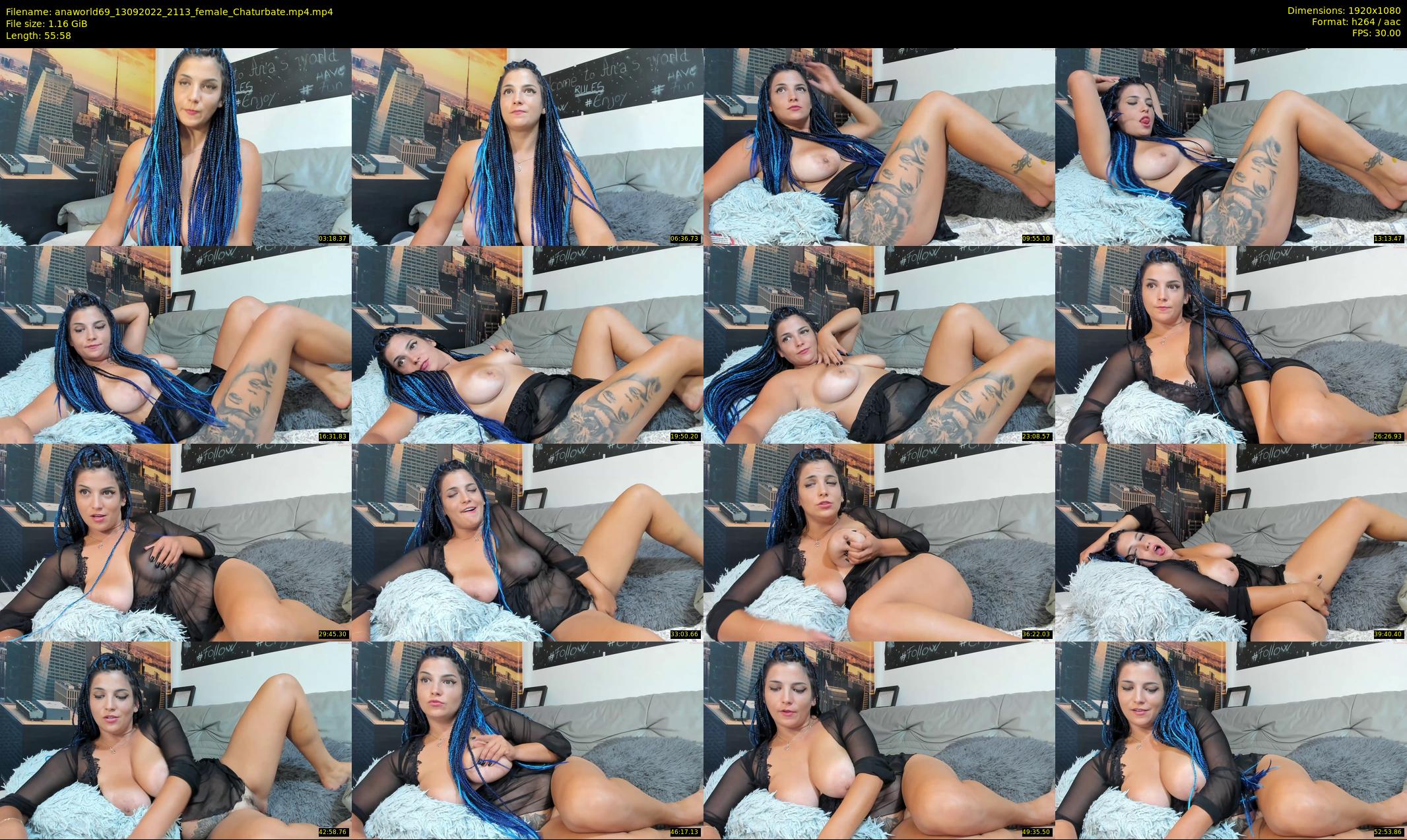 anaworld69 — 56 minute Chaturbate female cam show recording, 1080p, Sep 13, 2022