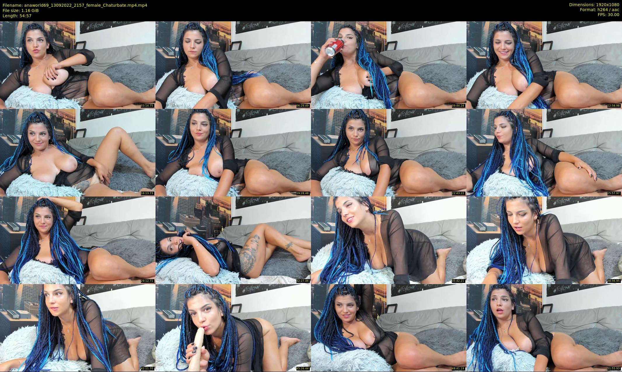 anaworld69 — 55 minute Chaturbate female cam show recording, 1080p, Sep 13, 2022