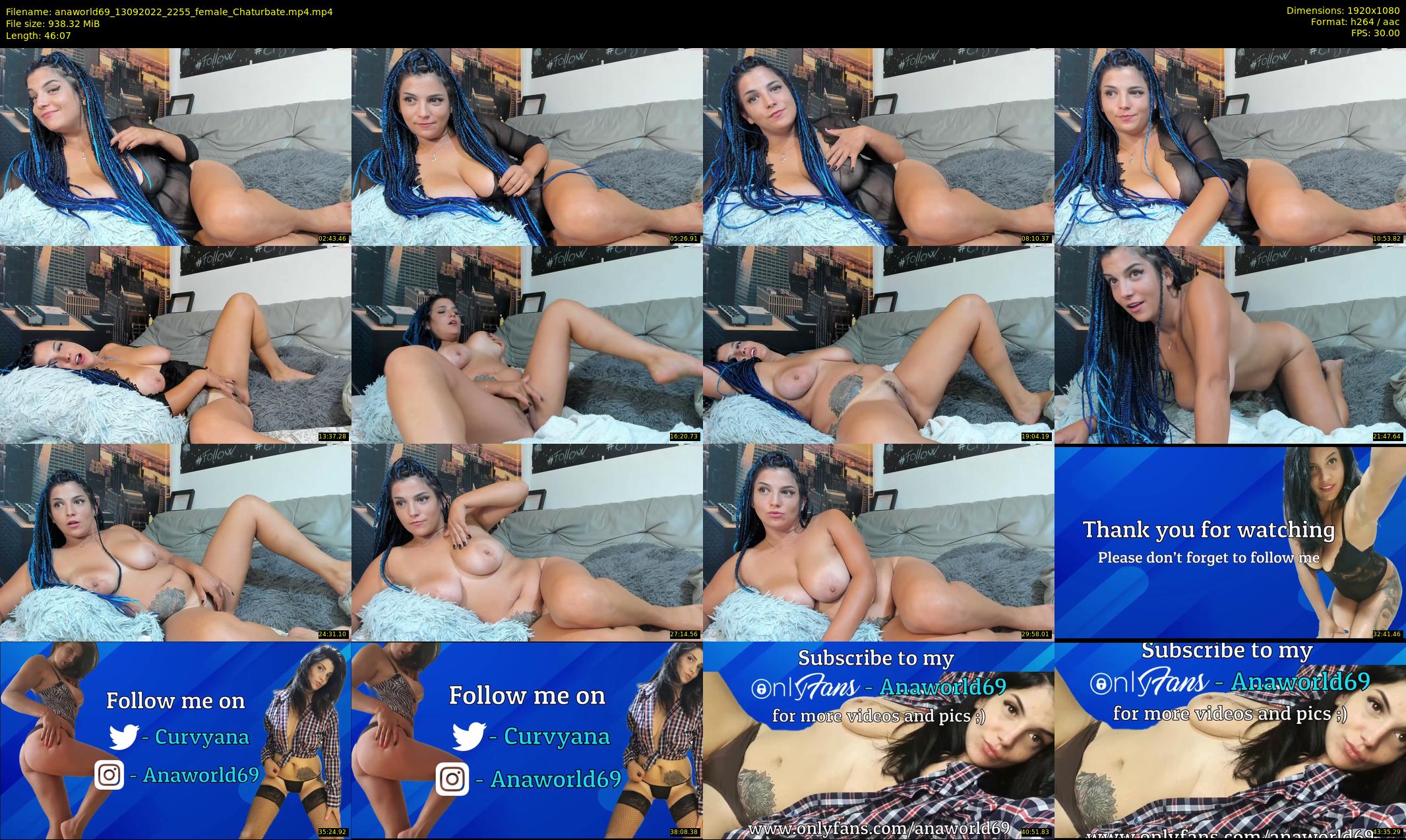 anaworld69 — 47 minute Chaturbate female cam show recording, 1080p, Sep 13, 2022