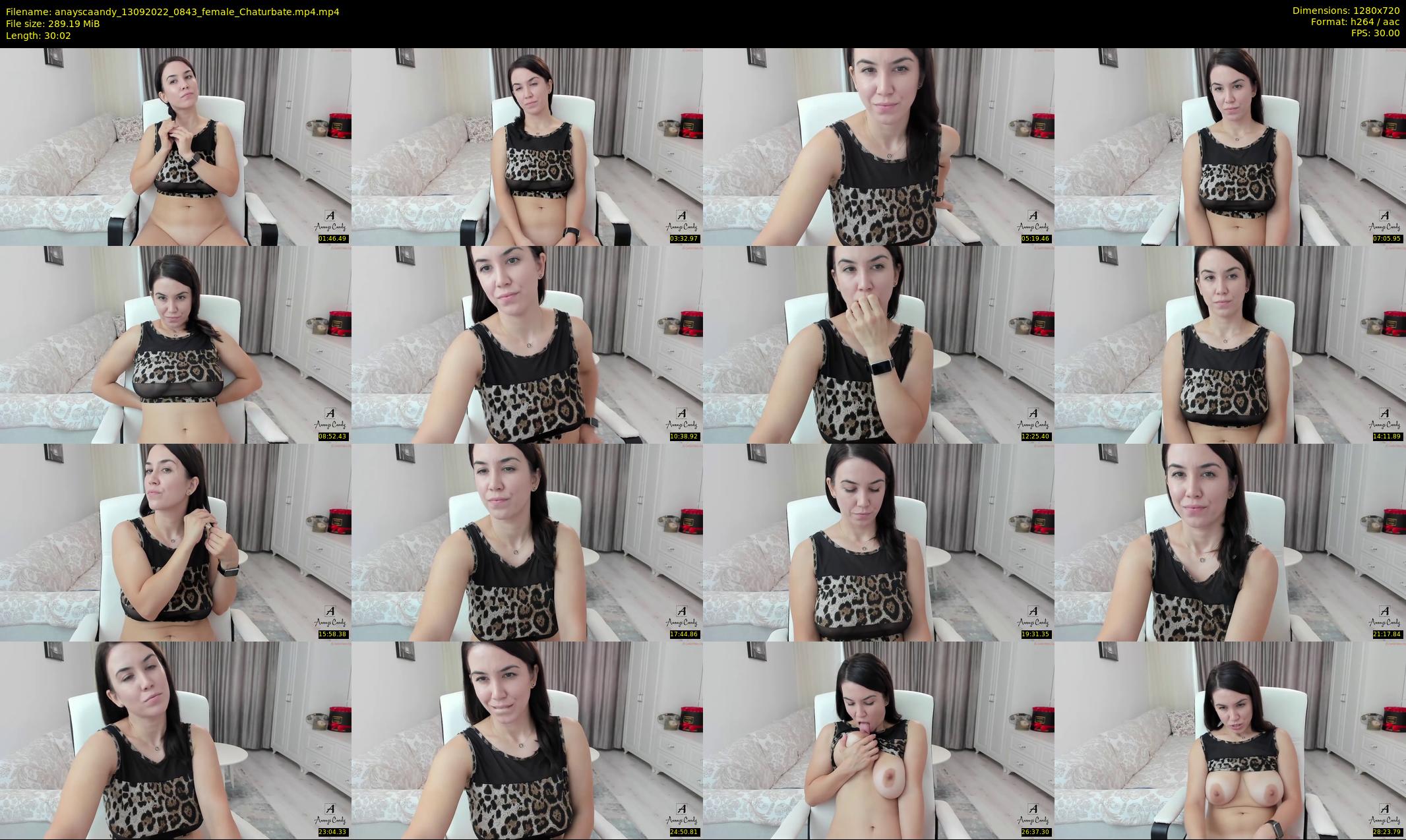 anayscaandy — 31 minute Chaturbate female cam show recording, 720p, Sep 13, 2022