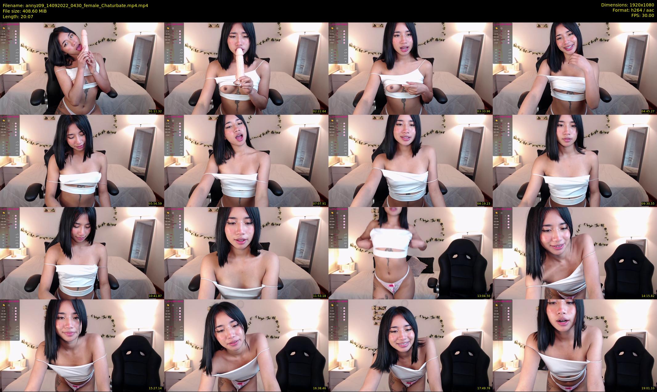 annyz09 — 21 minute Chaturbate female cam show recording, 1080p, Sep 14, 2022