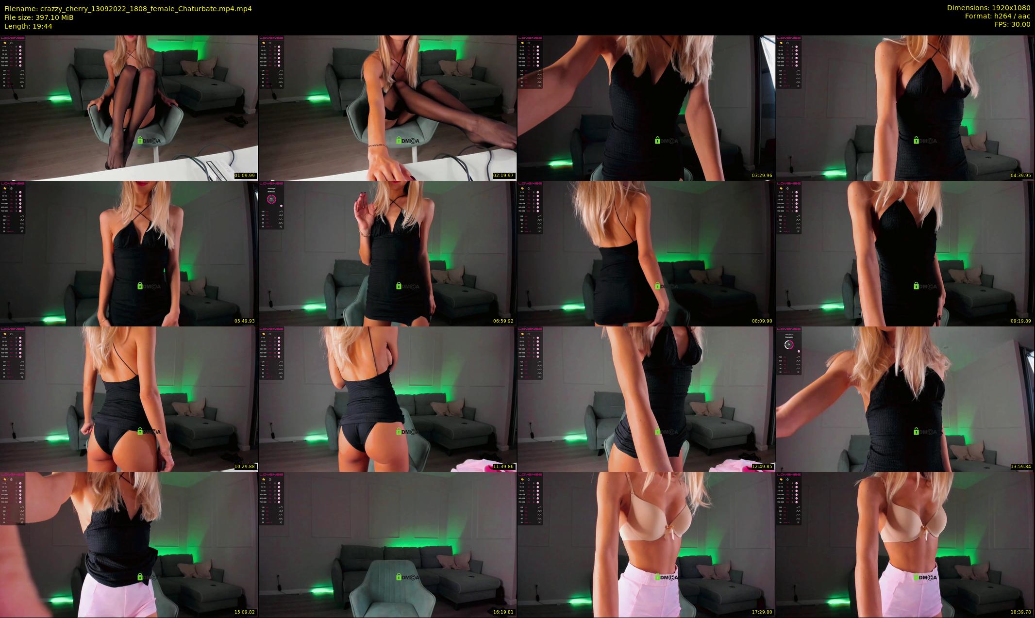 crazzy_cherry — 20 minute Chaturbate female cam show recording, 1080p, Sep 13, 2022