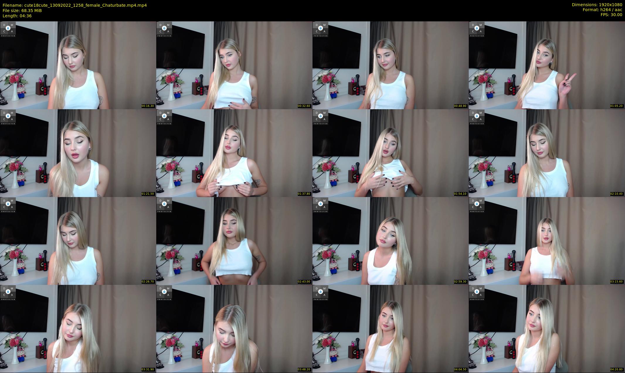 cute18cute — 5 minute Chaturbate female cam show recording, 1080p, Sep 13, 2022