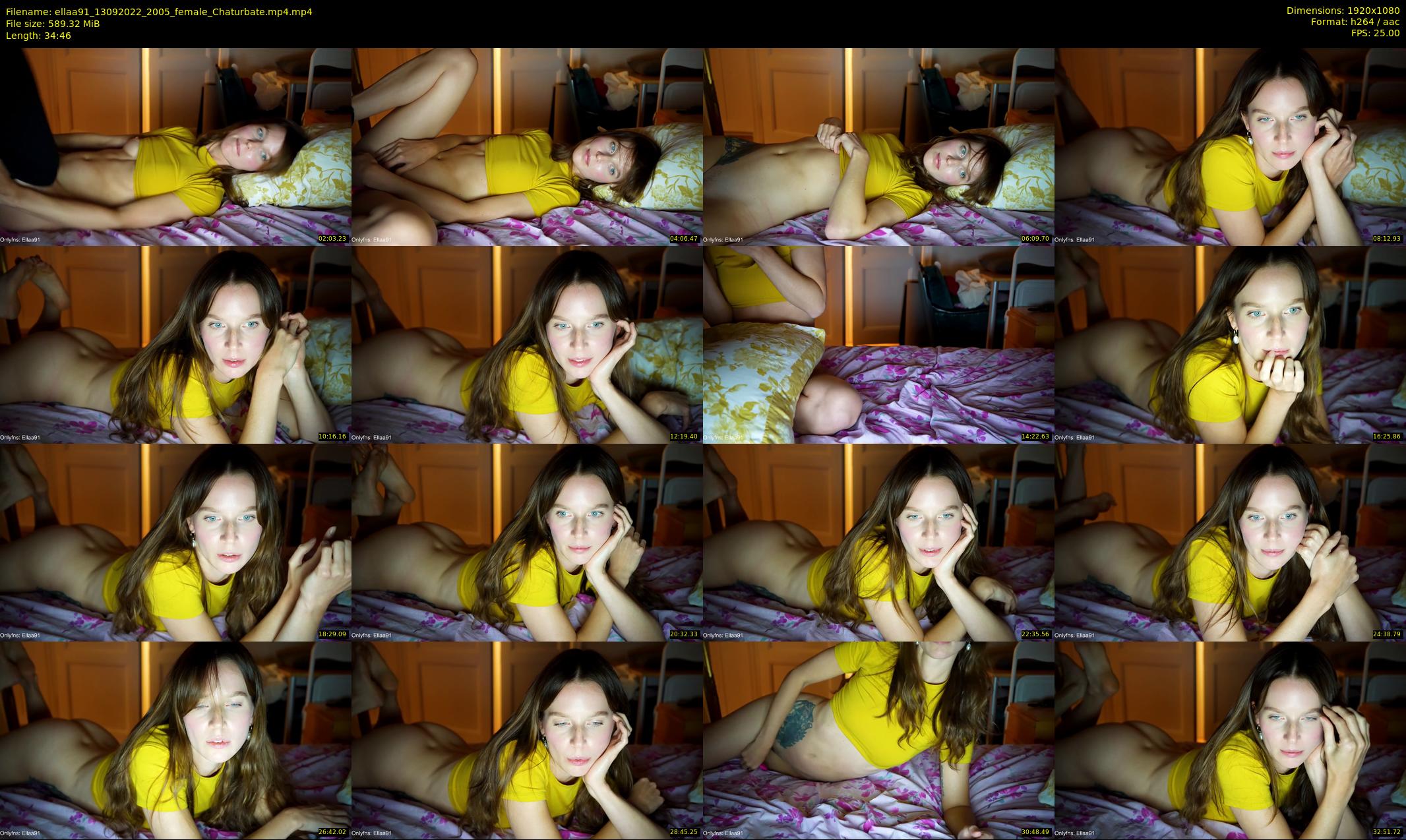 ellaa91 — 35 minute Chaturbate female cam show recording, 1080p, Sep 13, 2022