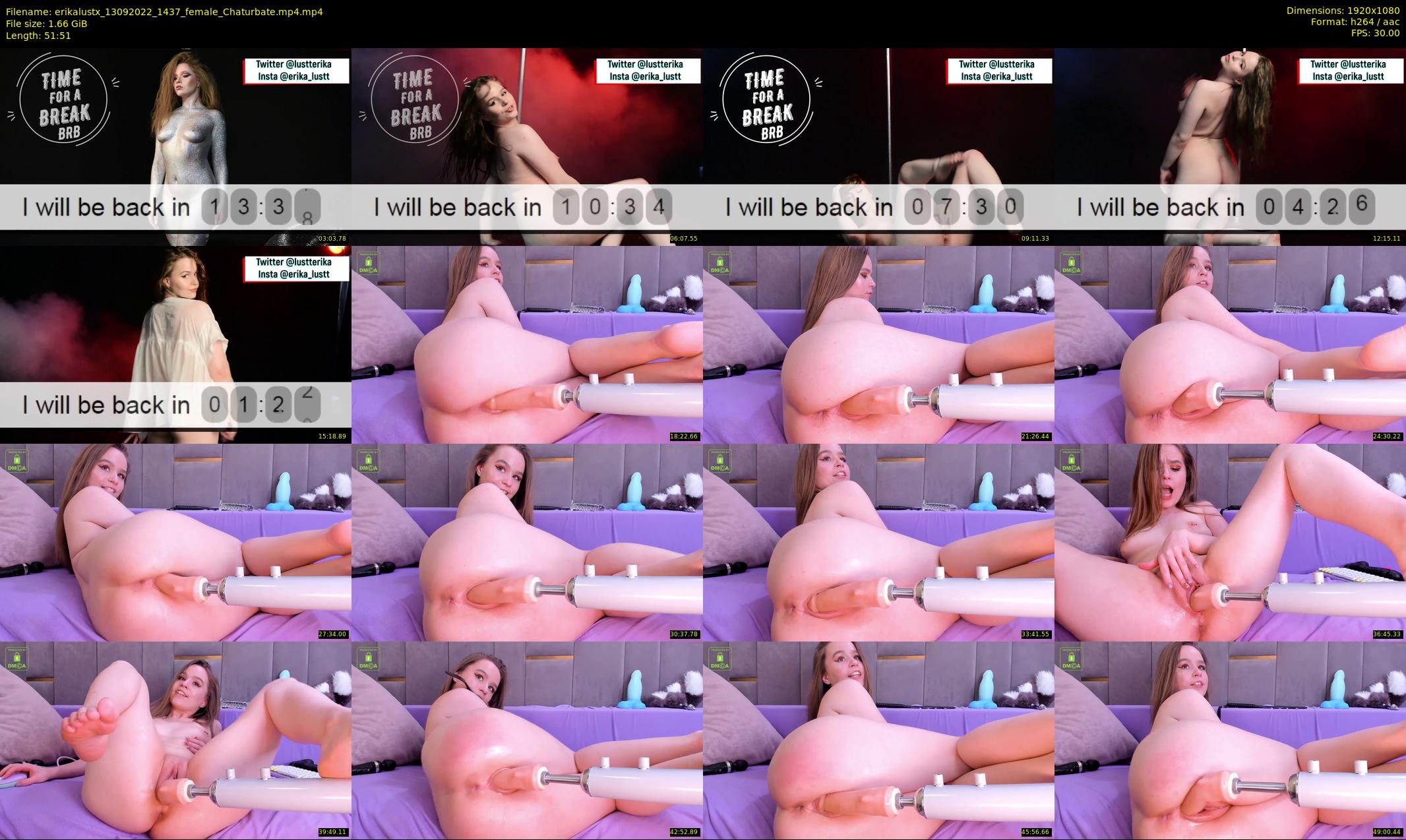 erikalustx — 52 minute Chaturbate female cam show recording, 1080p, Sep 13, 2022