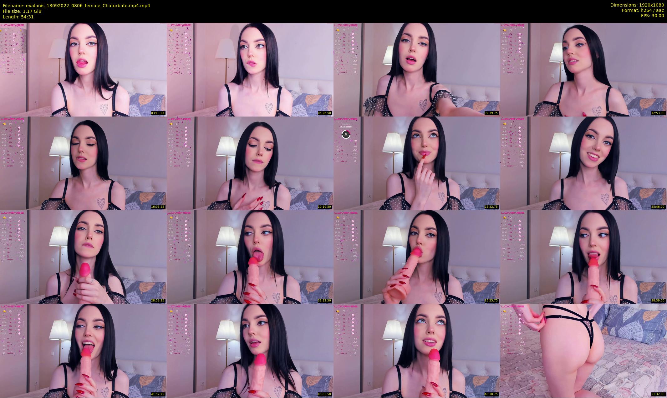 evalanis — 55 minute Chaturbate couple cam show recording, 1080p, Sep 13, 2022