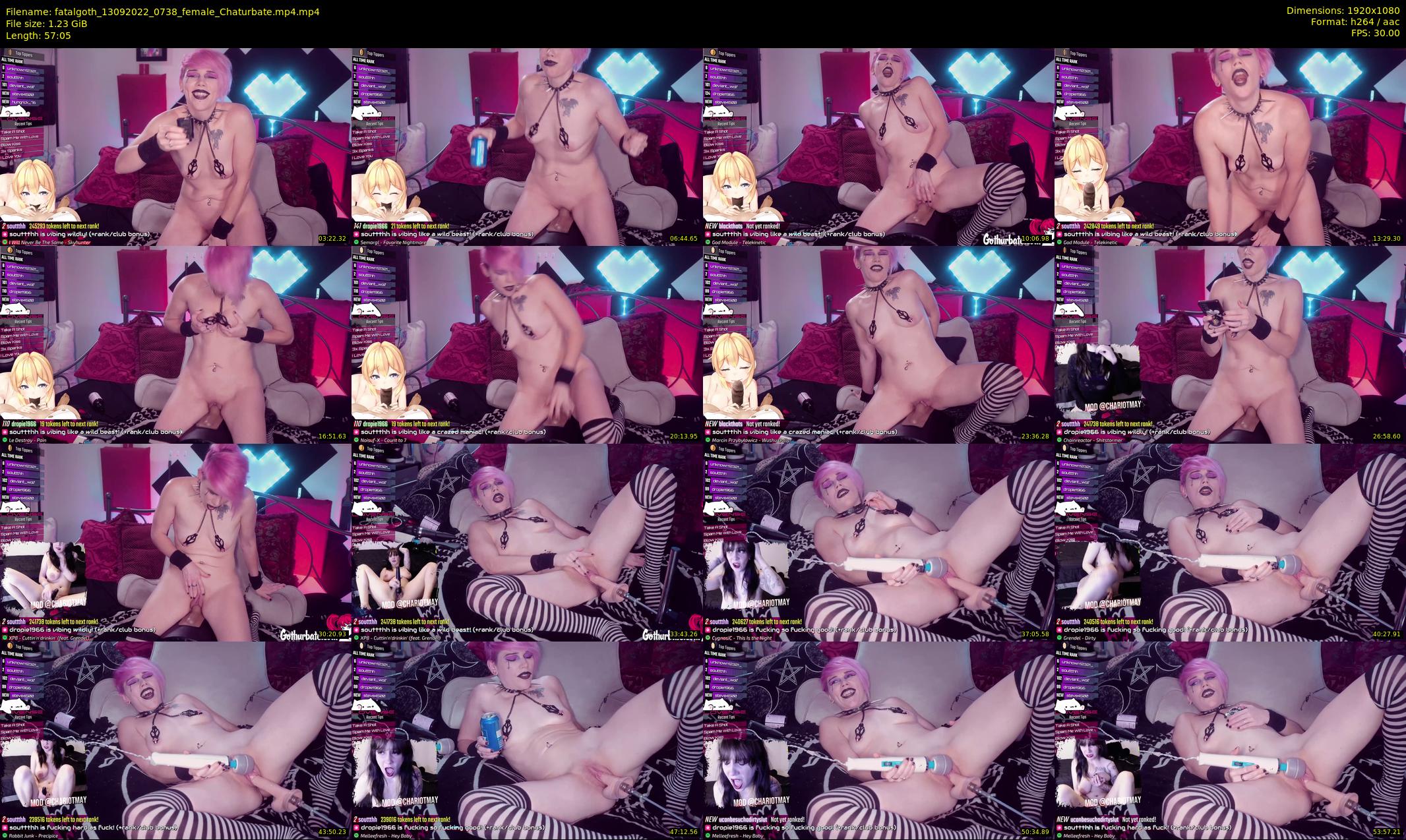 fatalgoth — 58 minute Chaturbate couple cam show recording, 1080p, Sep 13, 2022