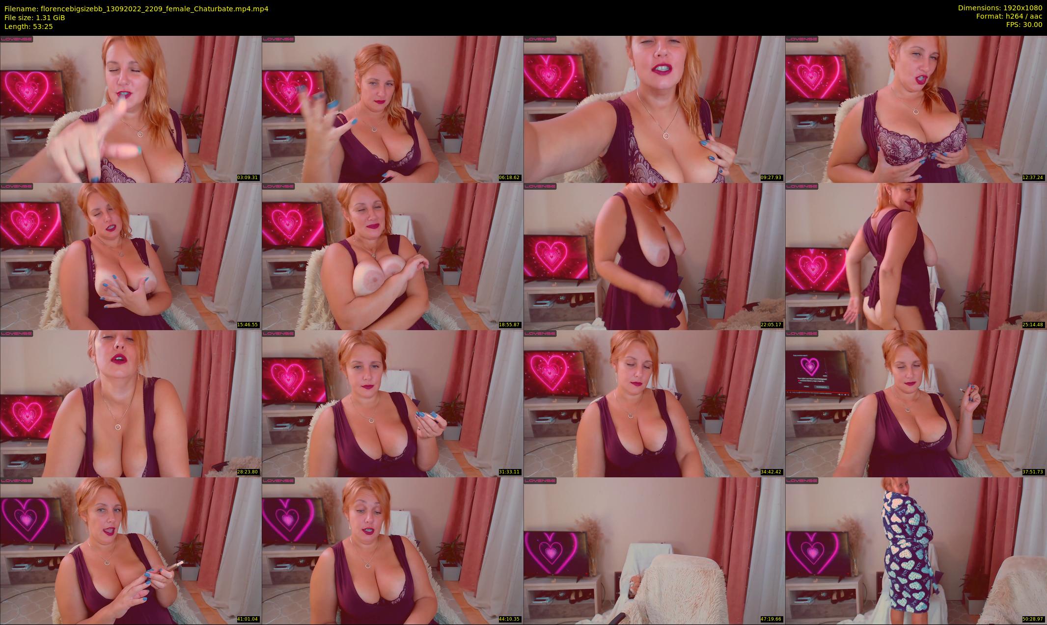 florencebigsizebb — 54 minute Chaturbate female cam show recording, 1080p, Sep 13, 2022