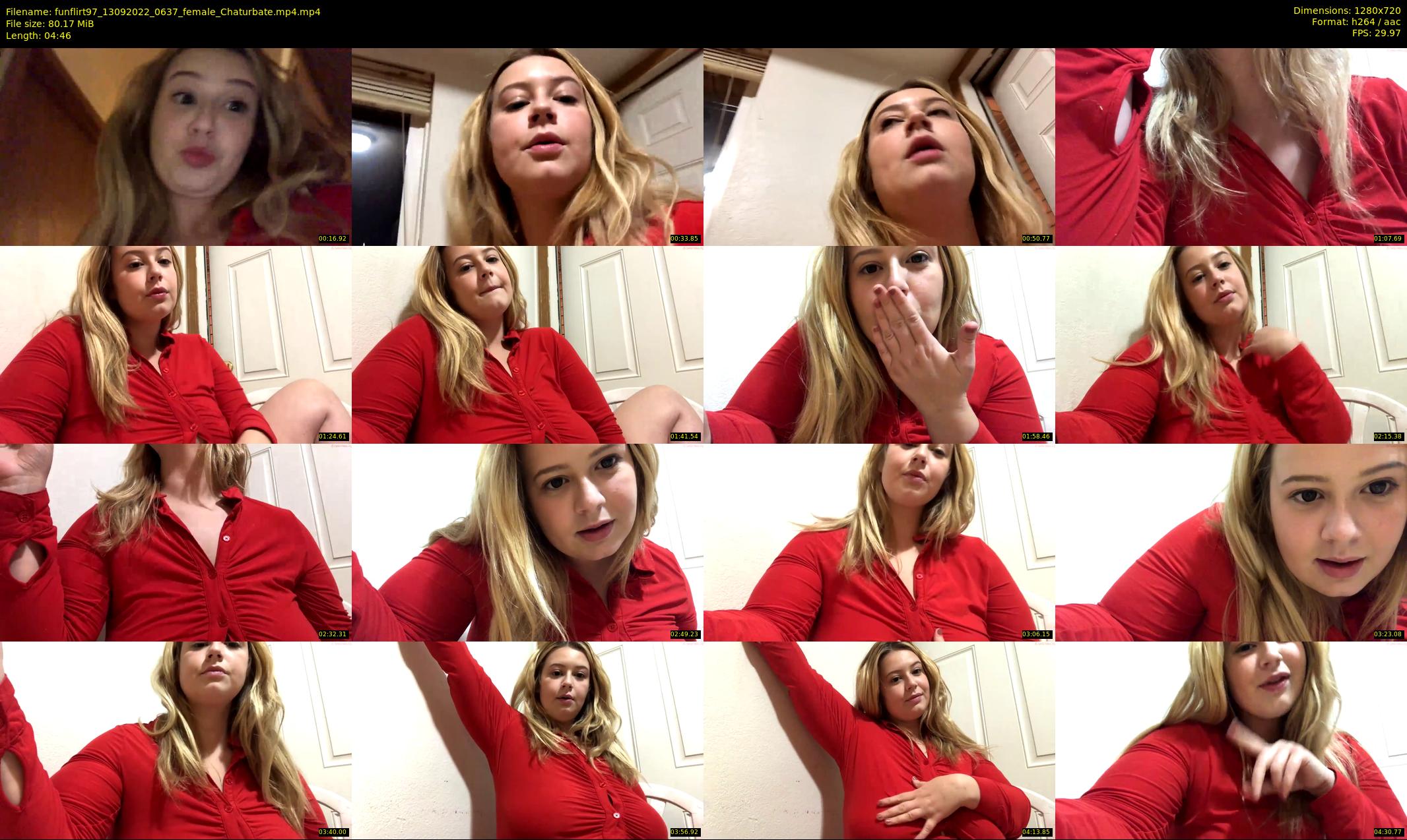 funflirt97 — 5 minute Chaturbate female cam show recording, 720p, Sep 13, 2022