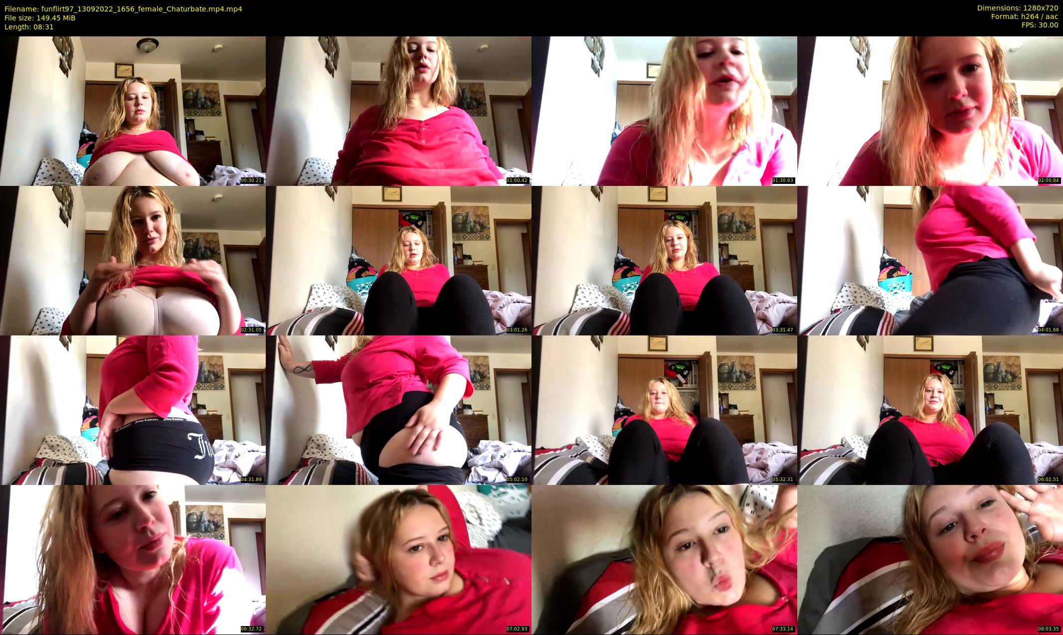 funflirt97 — 9 minute Chaturbate female cam show recording, 720p, Sep 13, 2022