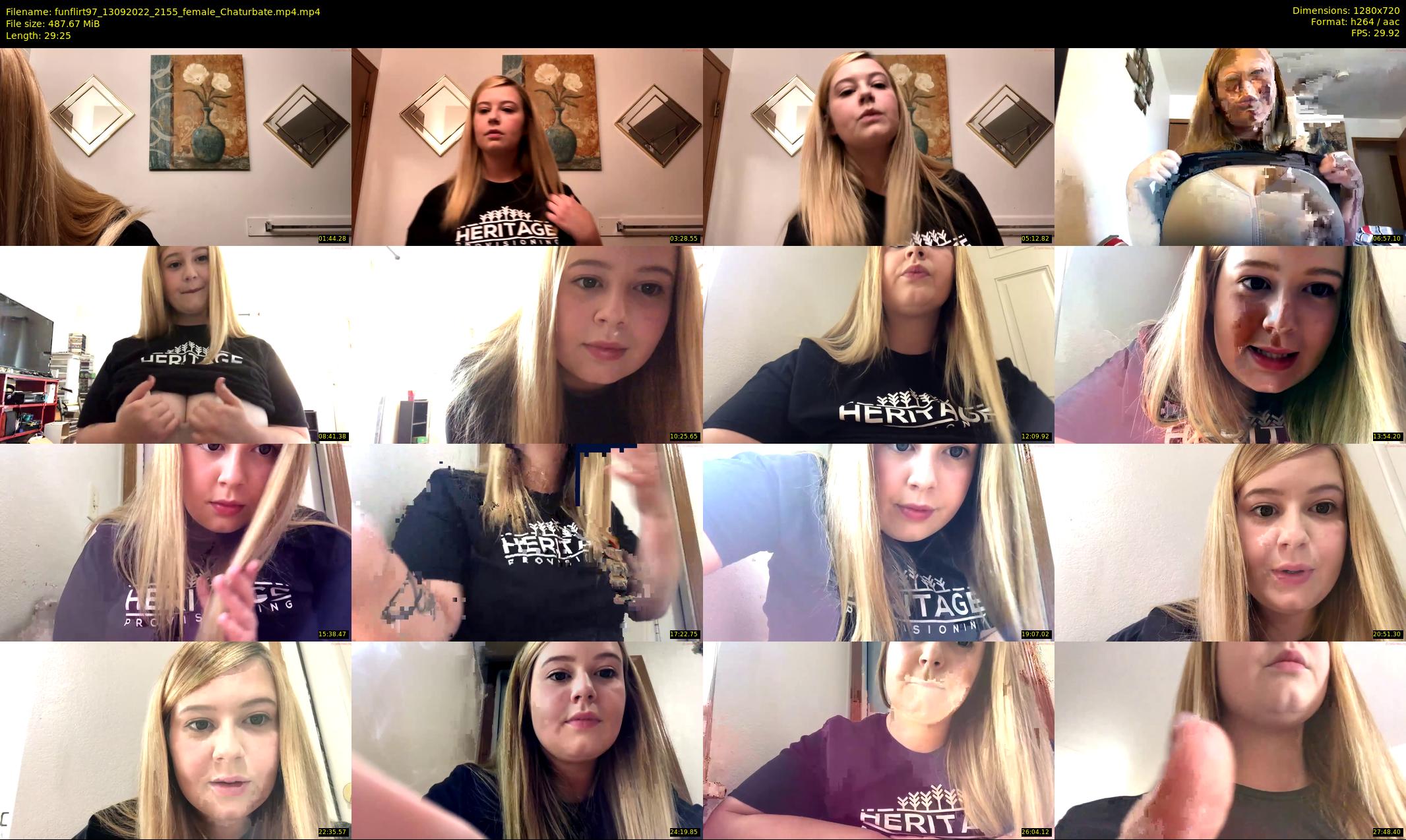 funflirt97 — 30 minute Chaturbate female cam show recording, 720p, Sep 13, 2022