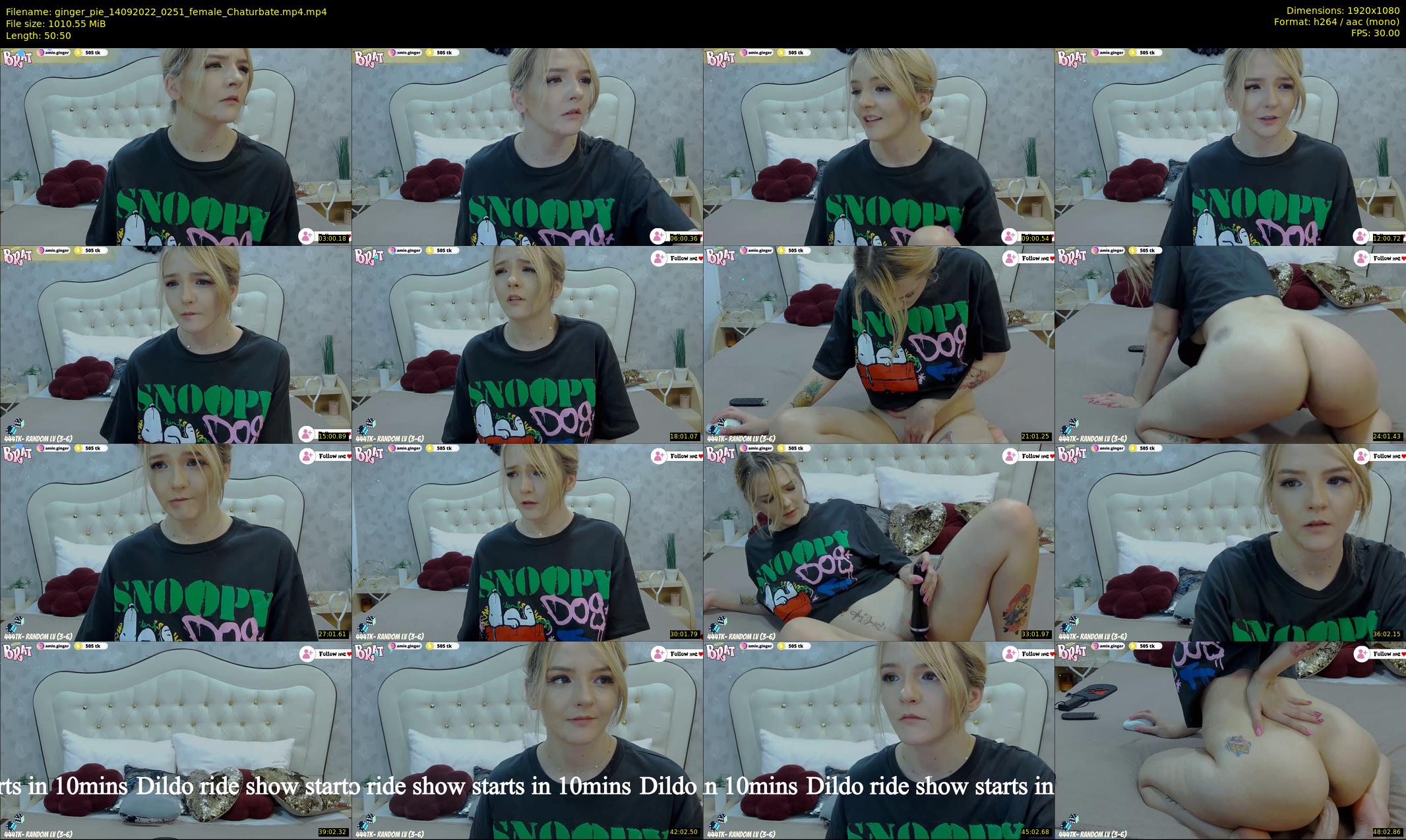 ginger_pie — 51 minute Chaturbate female cam show recording, 1080p, Sep 14, 2022