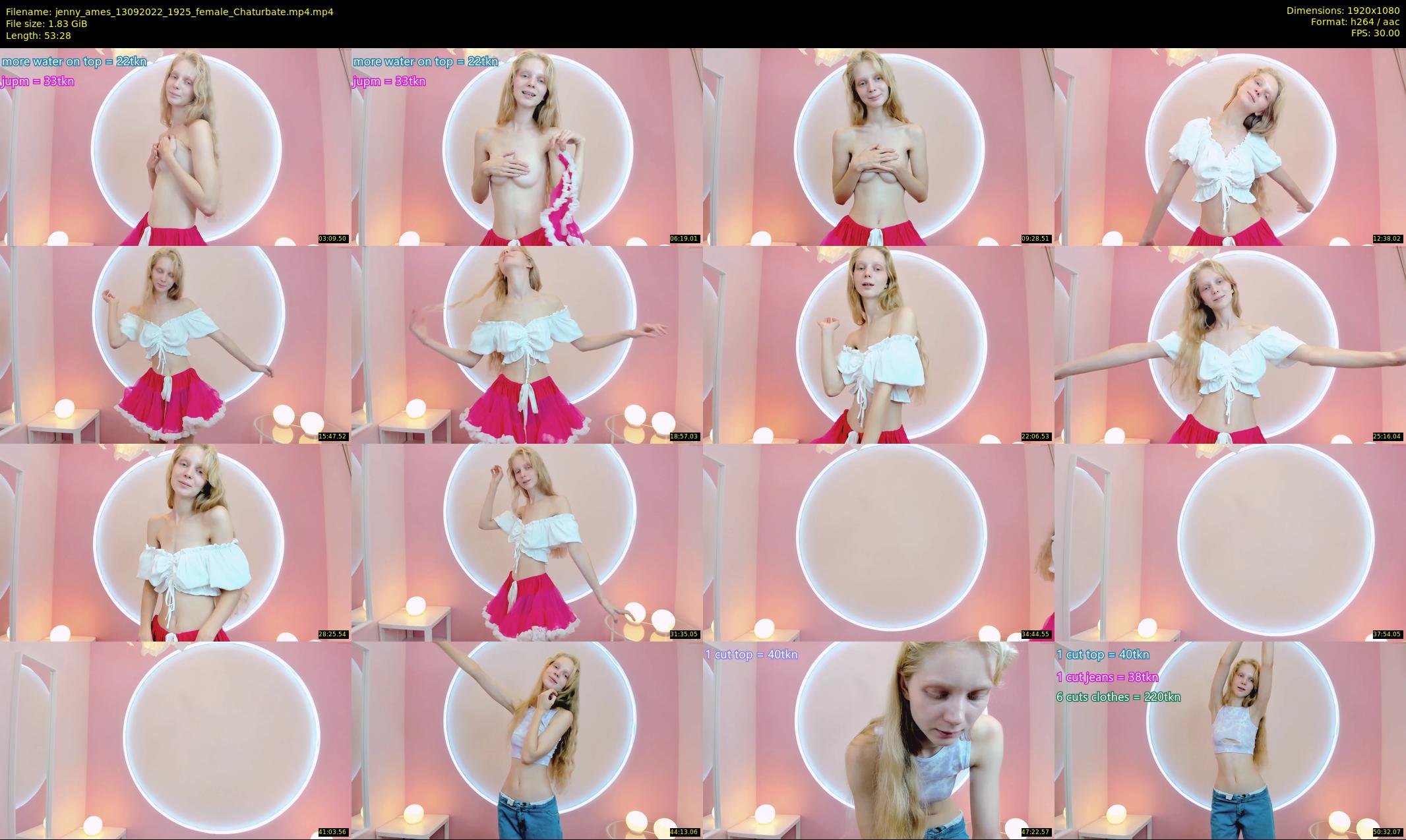 jenny_ames — 54 minute Chaturbate female cam show recording, 1080p, Sep 13, 2022