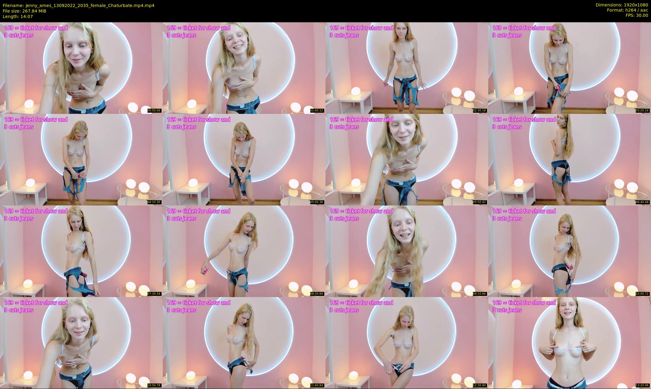 jenny_ames — 15 minute Chaturbate female cam show recording, 1080p, Sep 13, 2022