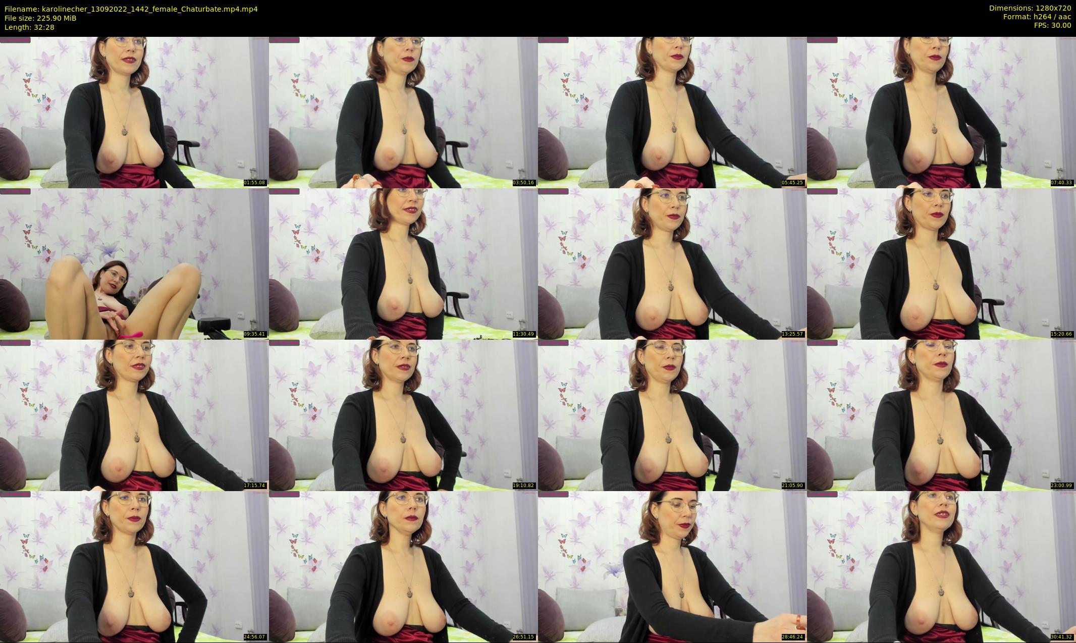 karolinecher — 33 minute Chaturbate female cam show recording, 720p, Sep 13, 2022