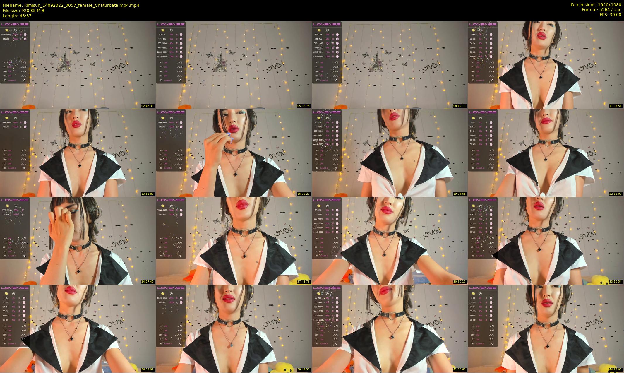 kimisun — 47 minute Chaturbate female cam show recording, 1080p, Sep 14, 2022