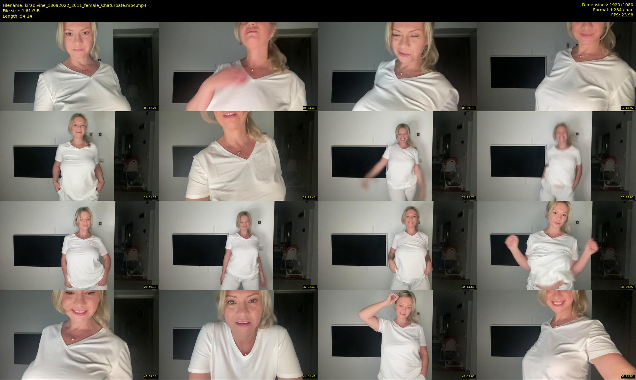kiradivine — 55 minute Chaturbate female cam show recording, 1080p, Sep 13, 2022