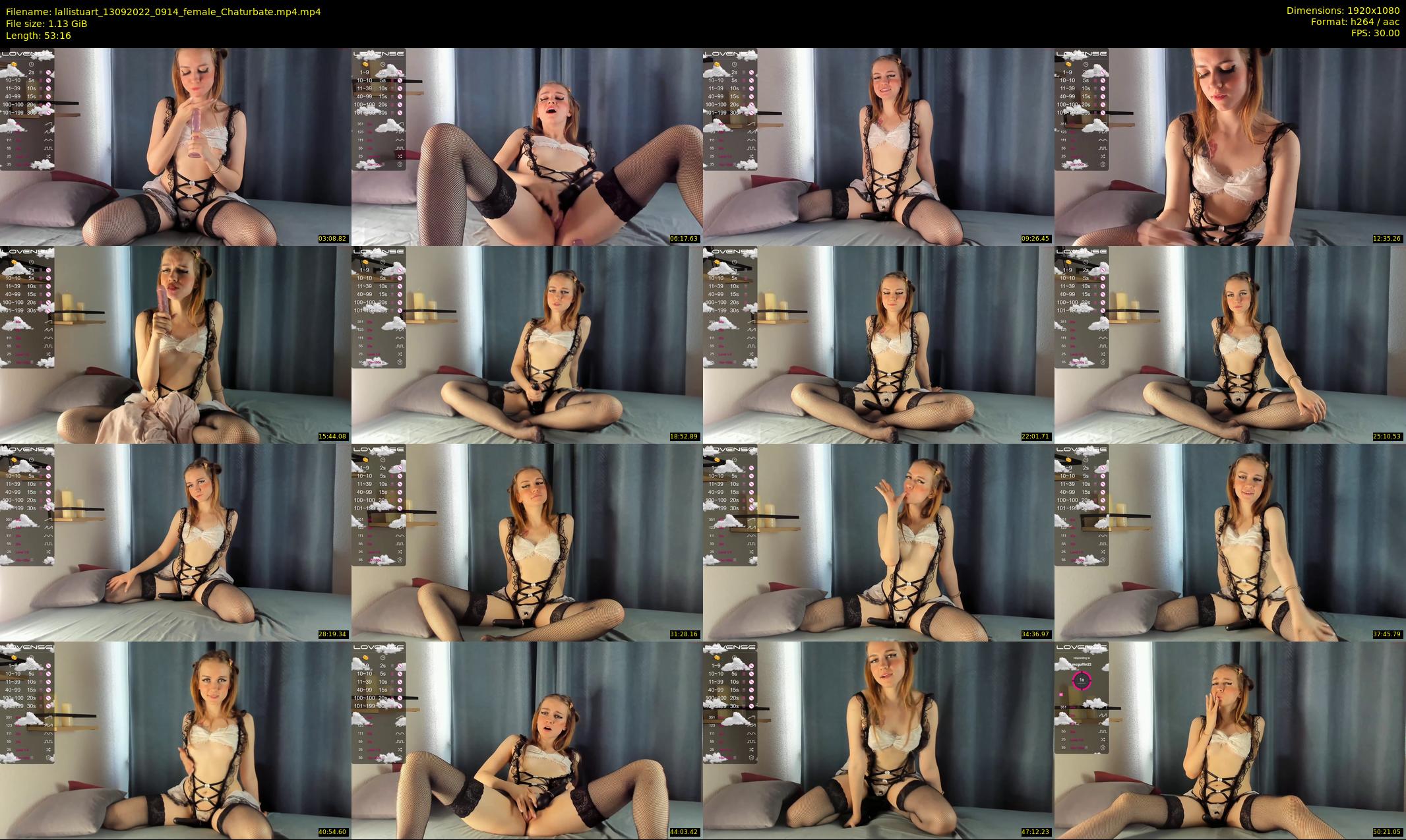 lallistuart — 54 minute Chaturbate female cam show recording, 1080p, Sep 13, 2022
