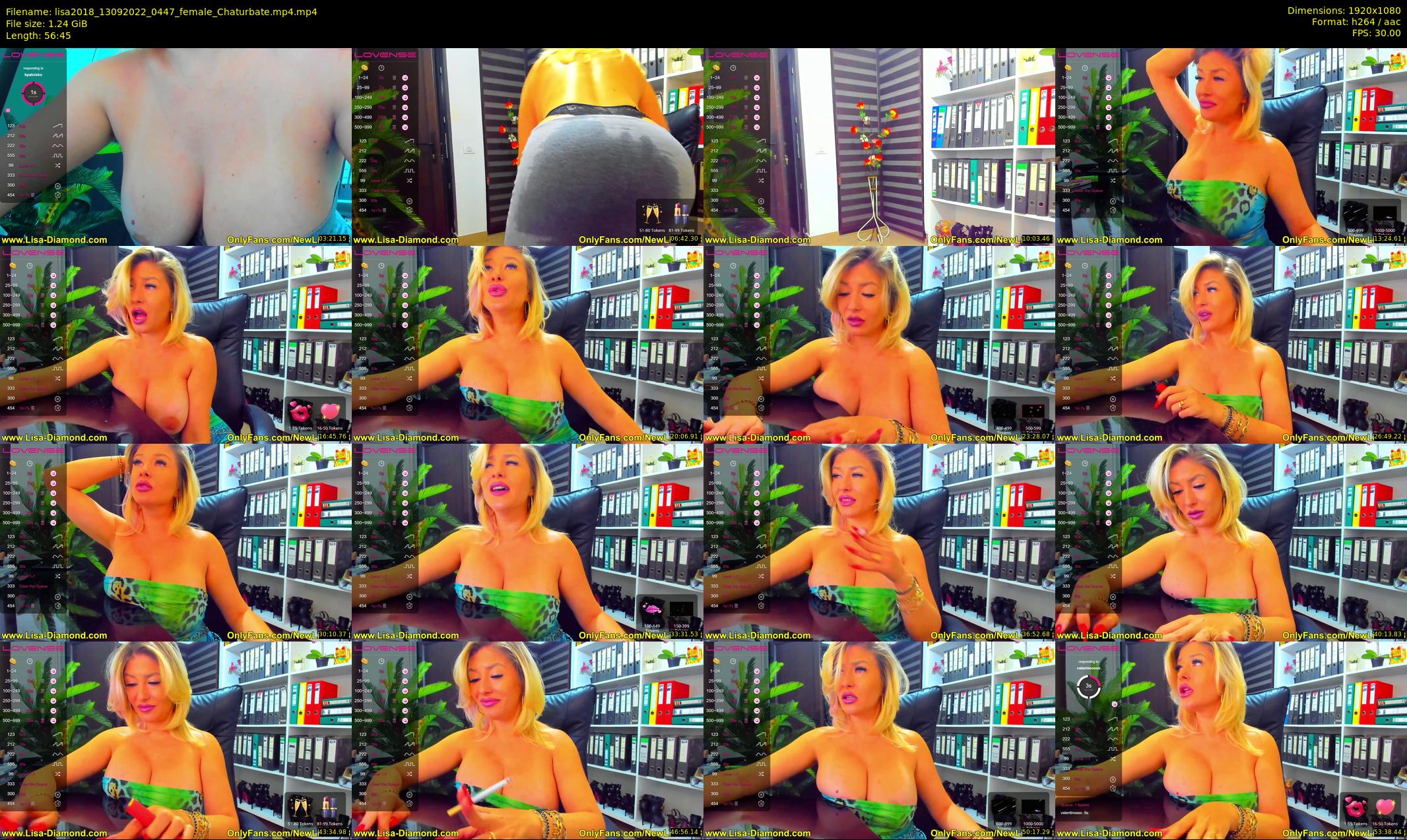 lisa2018 — 57 minute Chaturbate female cam show recording, 1080p, Sep 13, 2022
