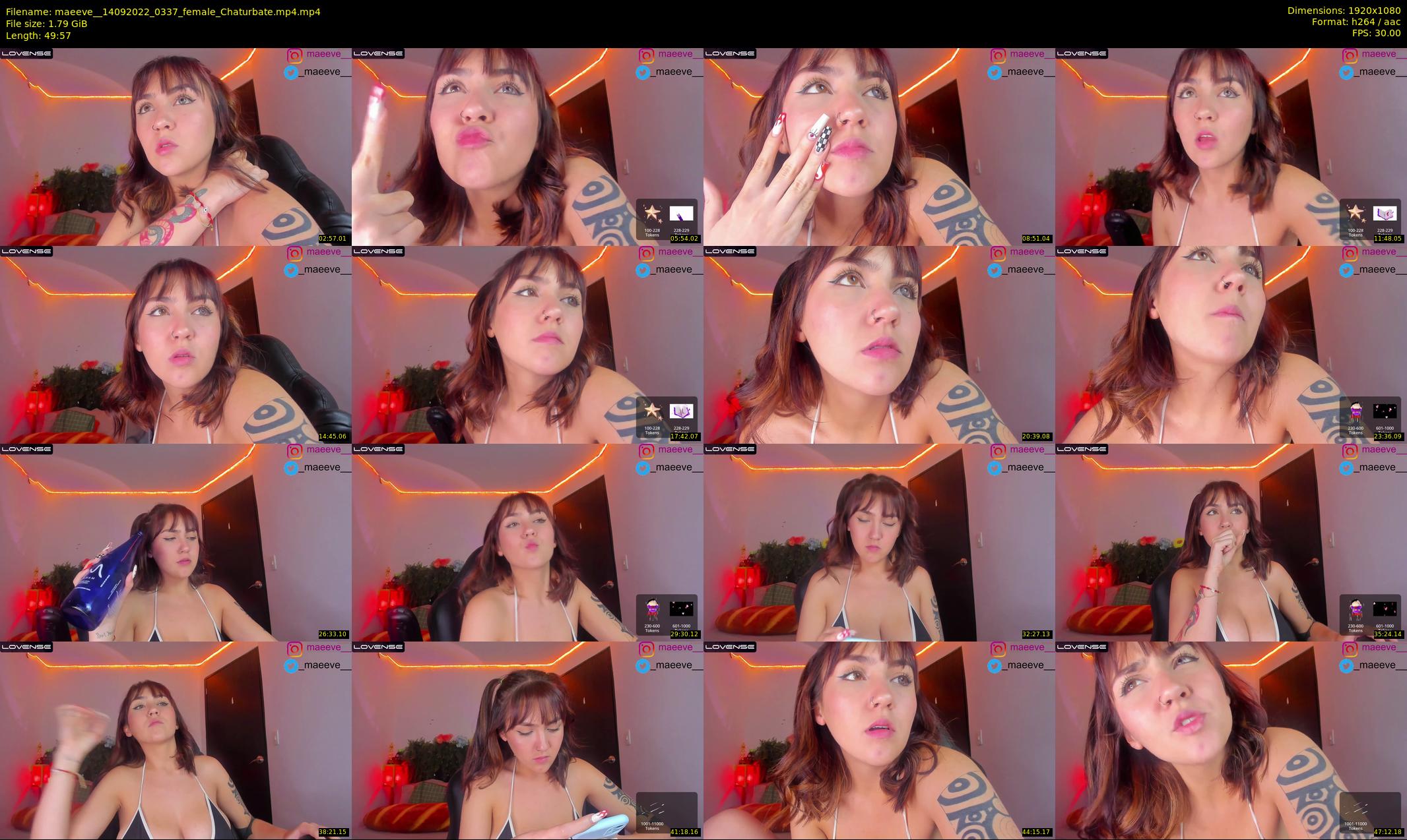 maeeve_ — 50 minute Chaturbate female cam show recording, 1080p, Sep 14, 2022