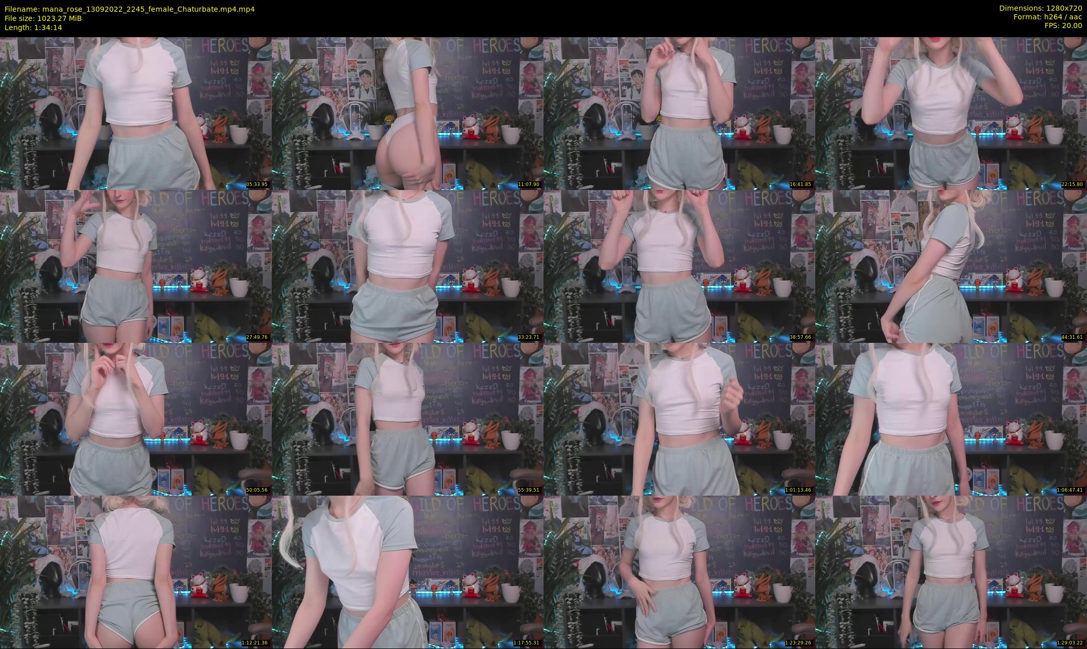 mana_rose — 95 minute Chaturbate female cam show recording, 720p, Sep 13, 2022