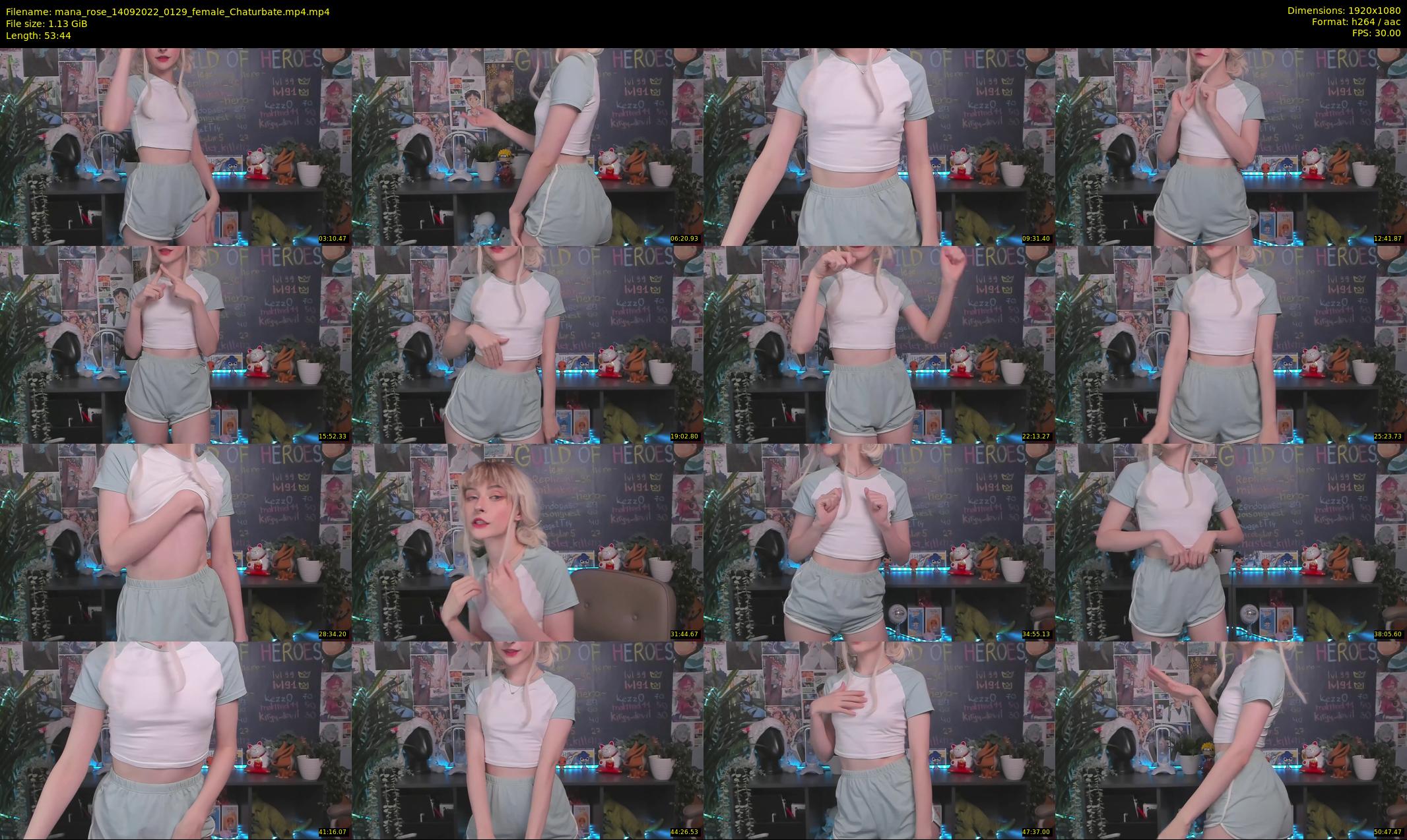 mana_rose — 54 minute Chaturbate female cam show recording, 1080p, Sep 14, 2022