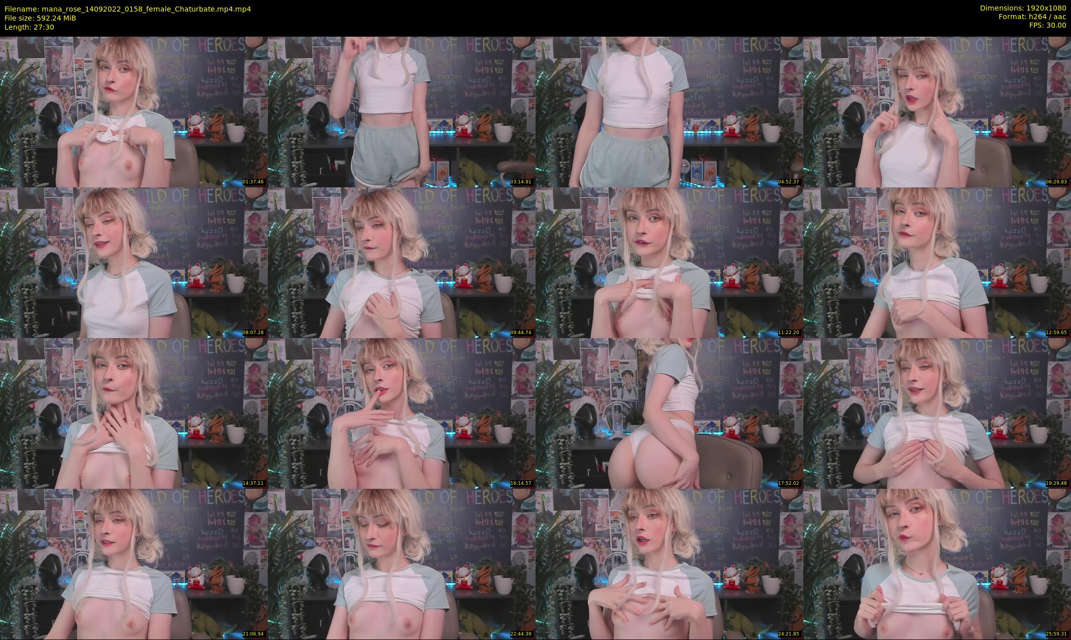 mana_rose — 28 minute Chaturbate female cam show recording, 1080p, Sep 14, 2022