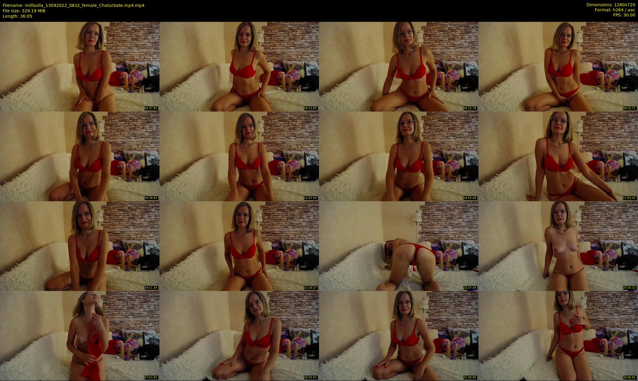 milfaolla — 37 minute Chaturbate female cam show recording, 720p, Sep 13, 2022