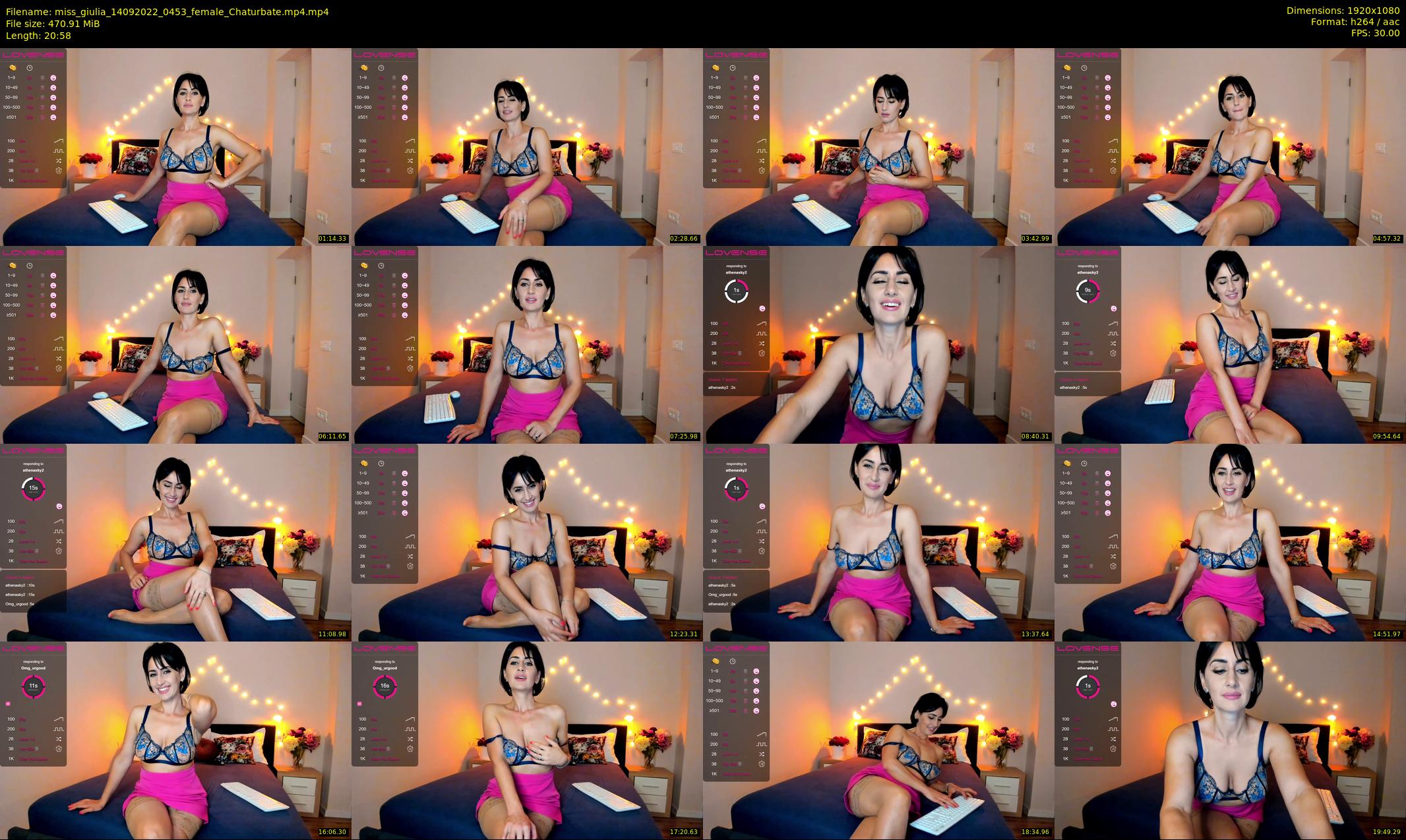 miss_giulia — 21 minute Chaturbate female cam show recording, 1080p, Sep 14, 2022