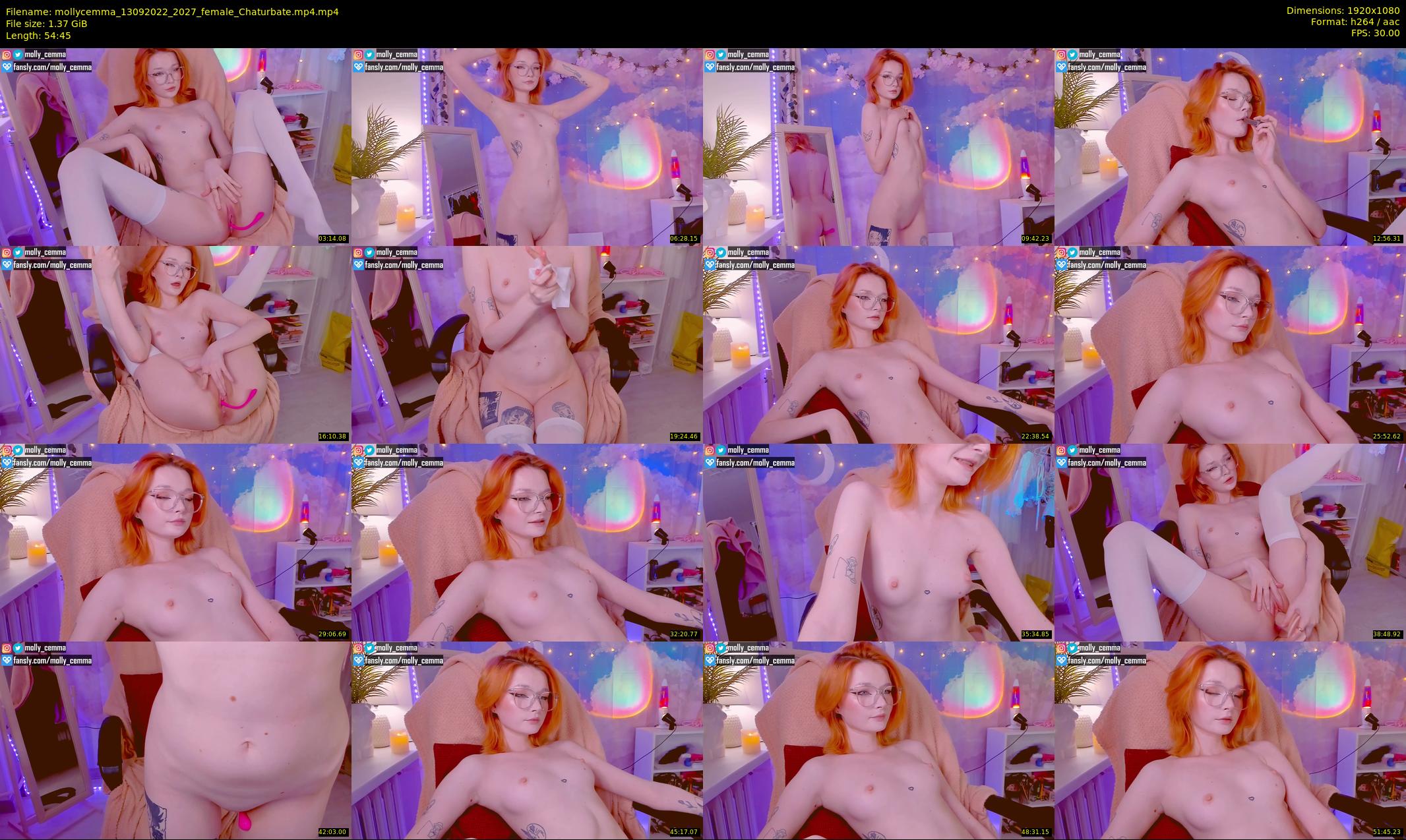 mollycemma — 55 minute Chaturbate female cam show recording, 1080p, Sep 13, 2022