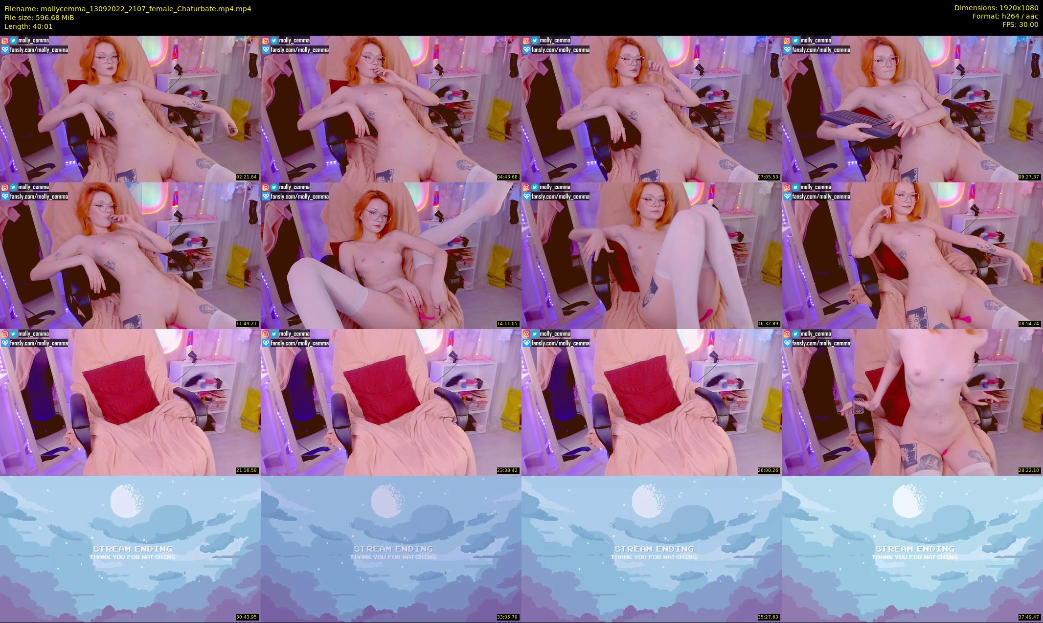 mollycemma — 41 minute Chaturbate female cam show recording, 1080p, Sep 13, 2022