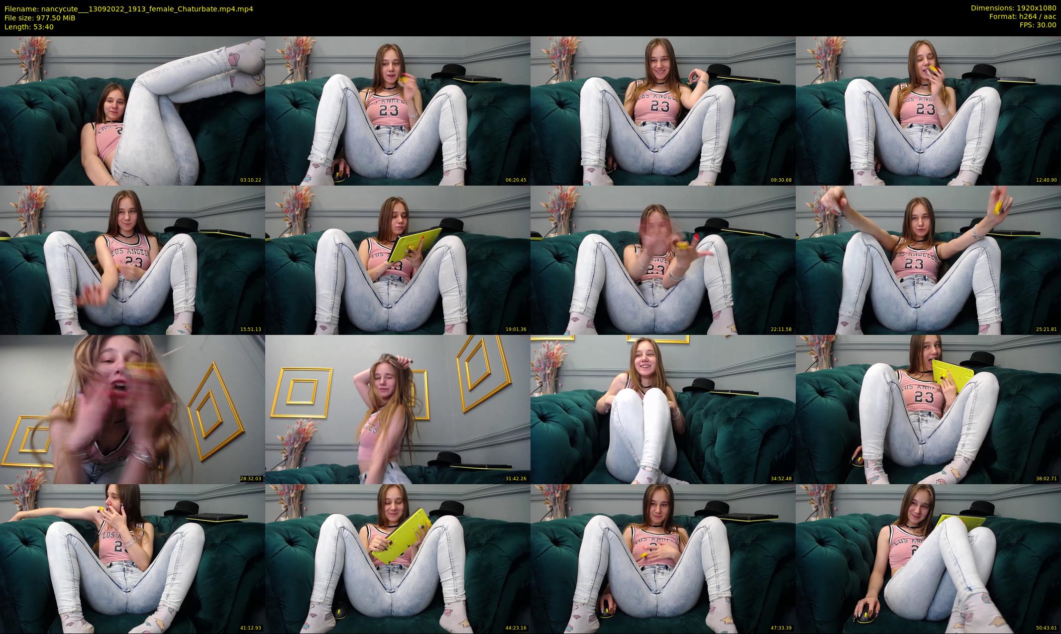 nancycute__ — 54 minute Chaturbate female cam show recording, 1080p, Sep 13, 2022