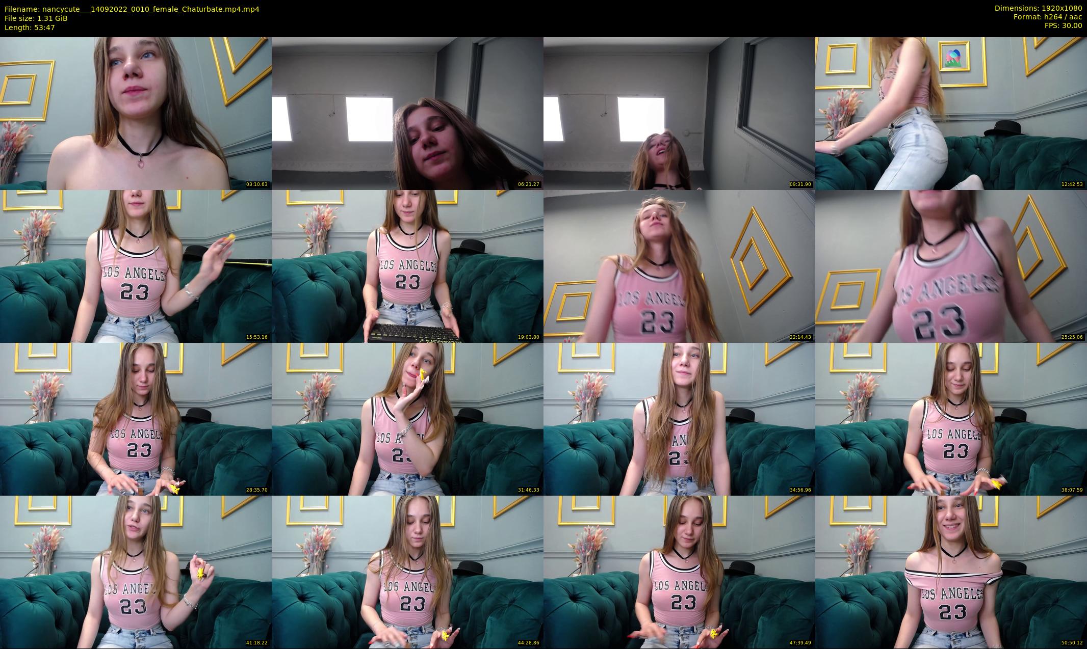nancycute__ — 54 minute Chaturbate female cam show recording, 1080p, Sep 14, 2022