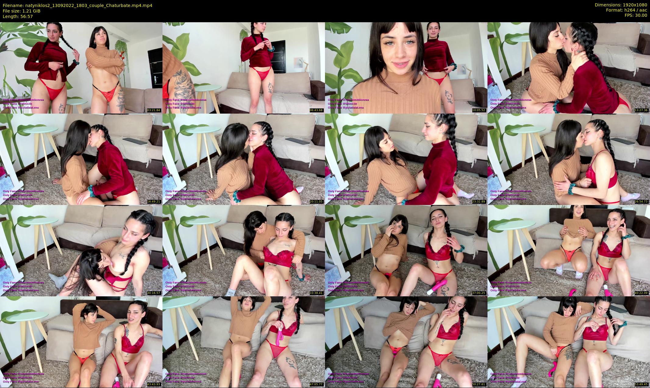 natyniklos2 — 57 minute Chaturbate couple cam show recording, 1080p, Sep 13, 2022