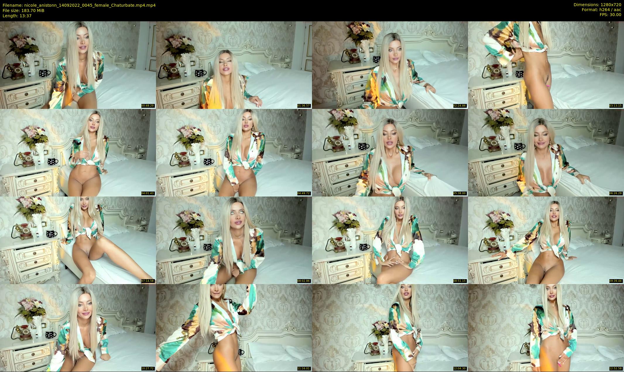 nicole_anistonn — 14 minute Chaturbate female cam show recording, 720p, Sep 14, 2022