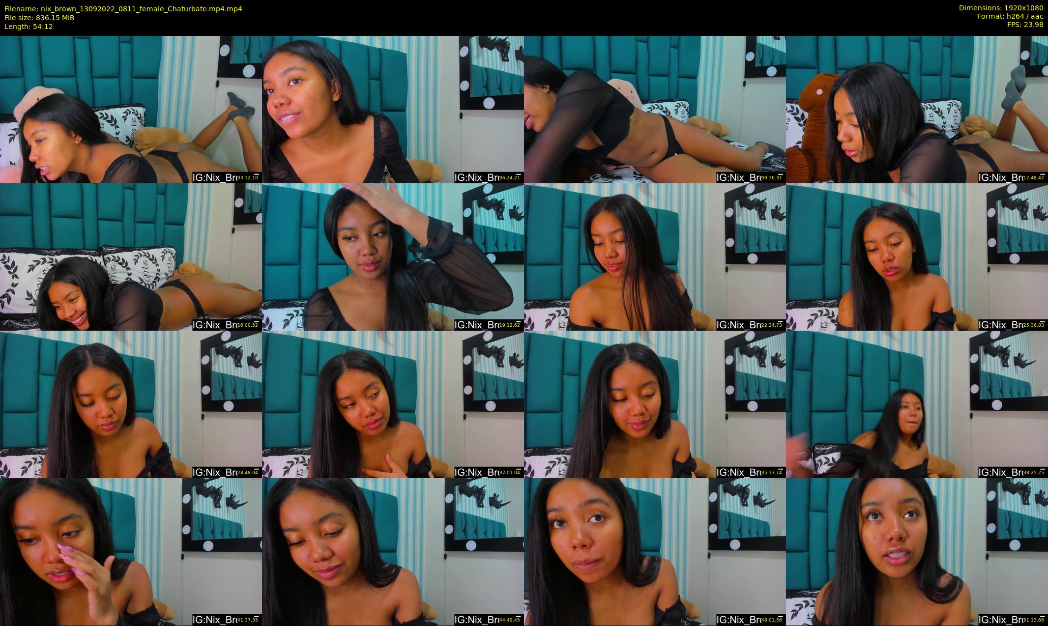 nix_brown — 55 minute Chaturbate female cam show recording, 1080p, Sep 13, 2022