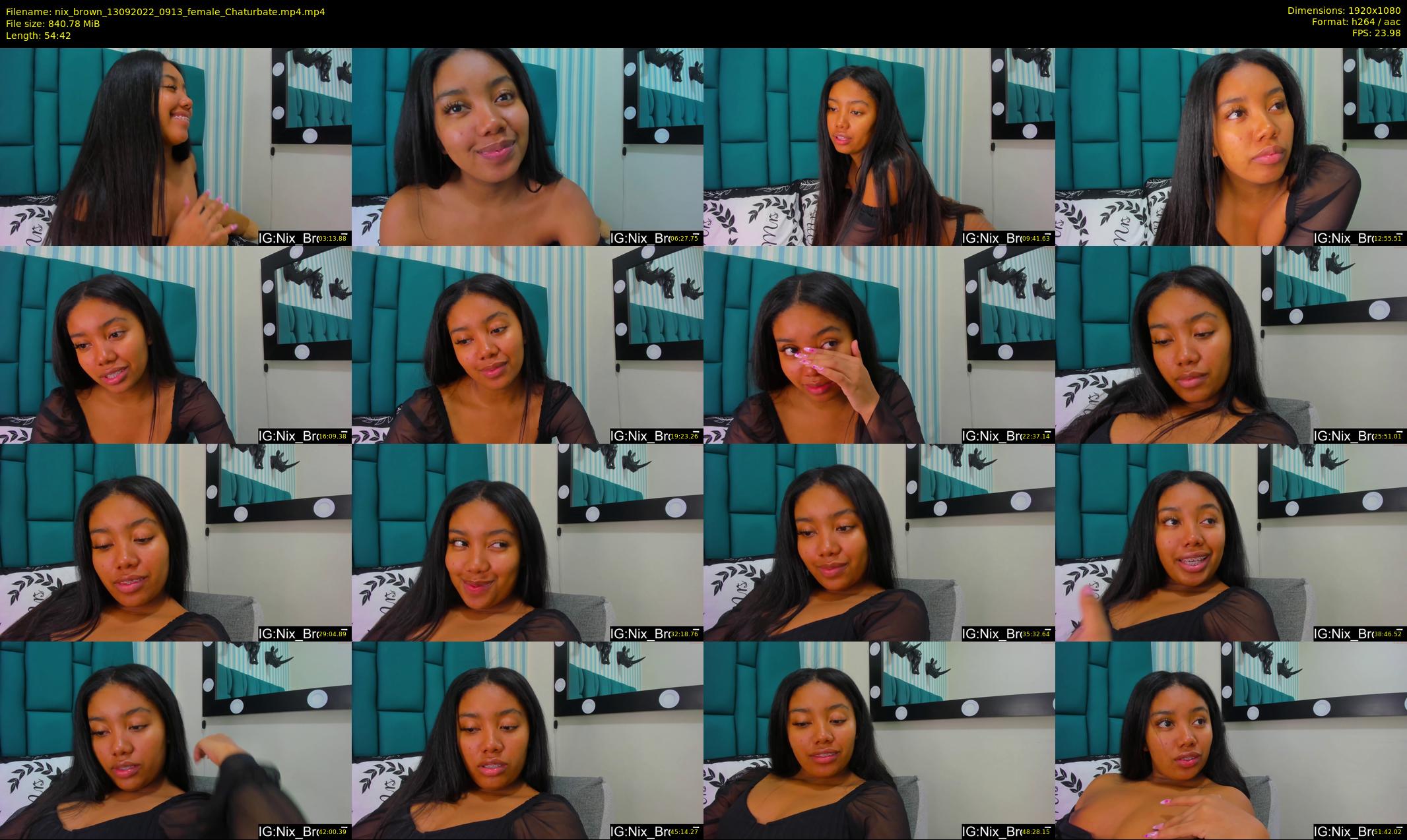 nix_brown — 55 minute Chaturbate female cam show recording, 1080p, Sep 13, 2022